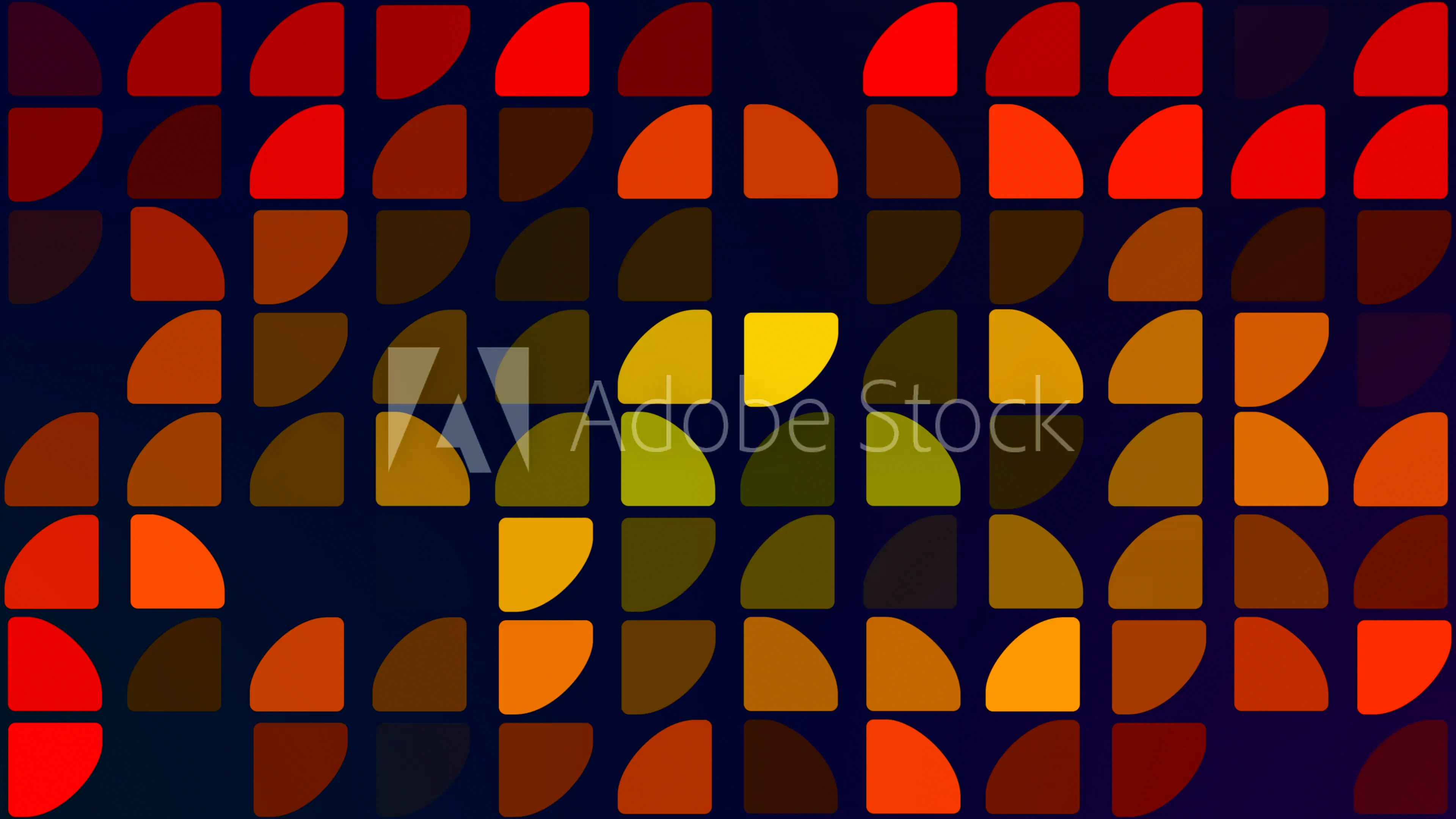 Seamless geometric red-yellow backdrop.