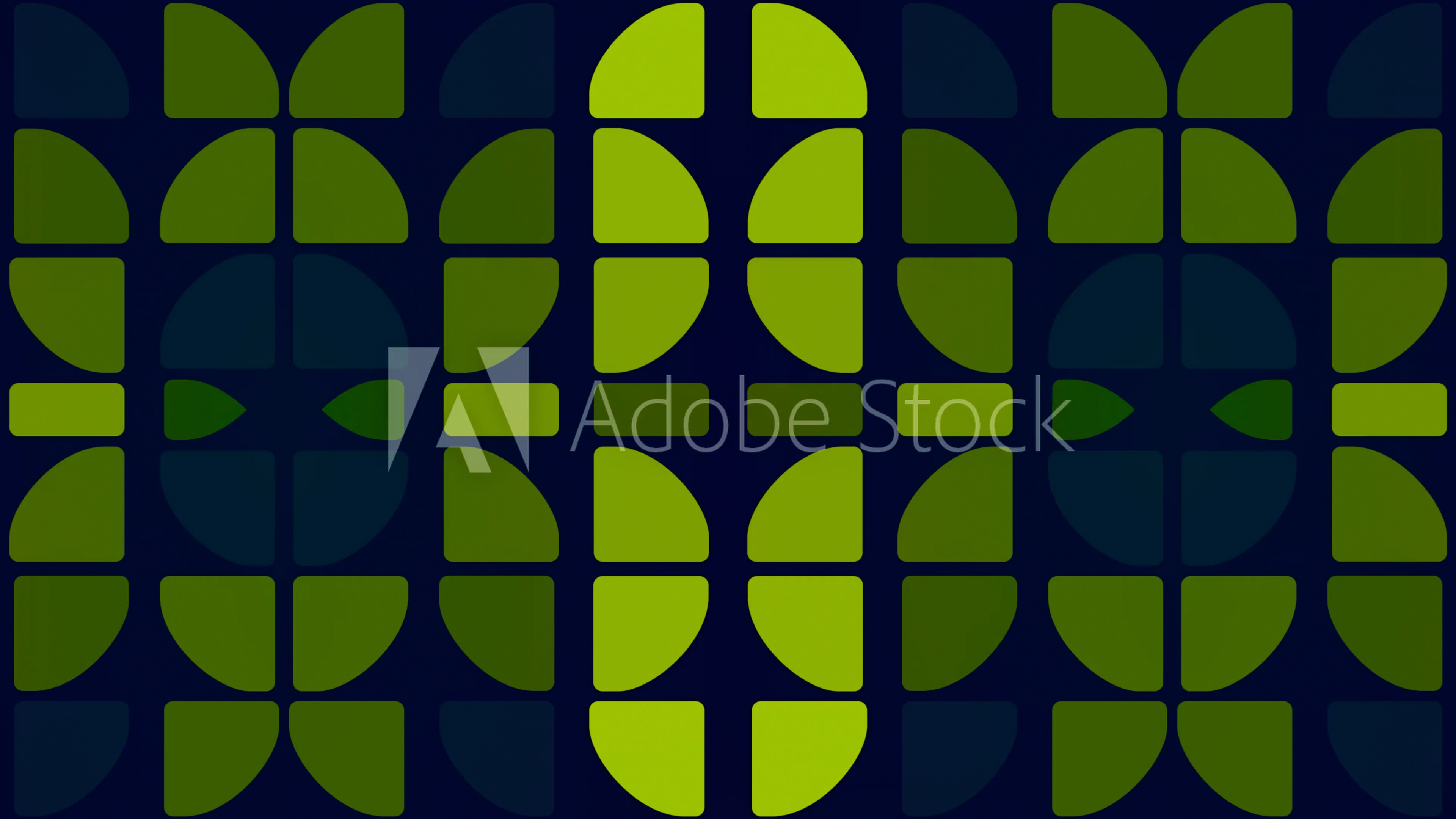 Abstract seamless geometric blue-green mosaic pattern.