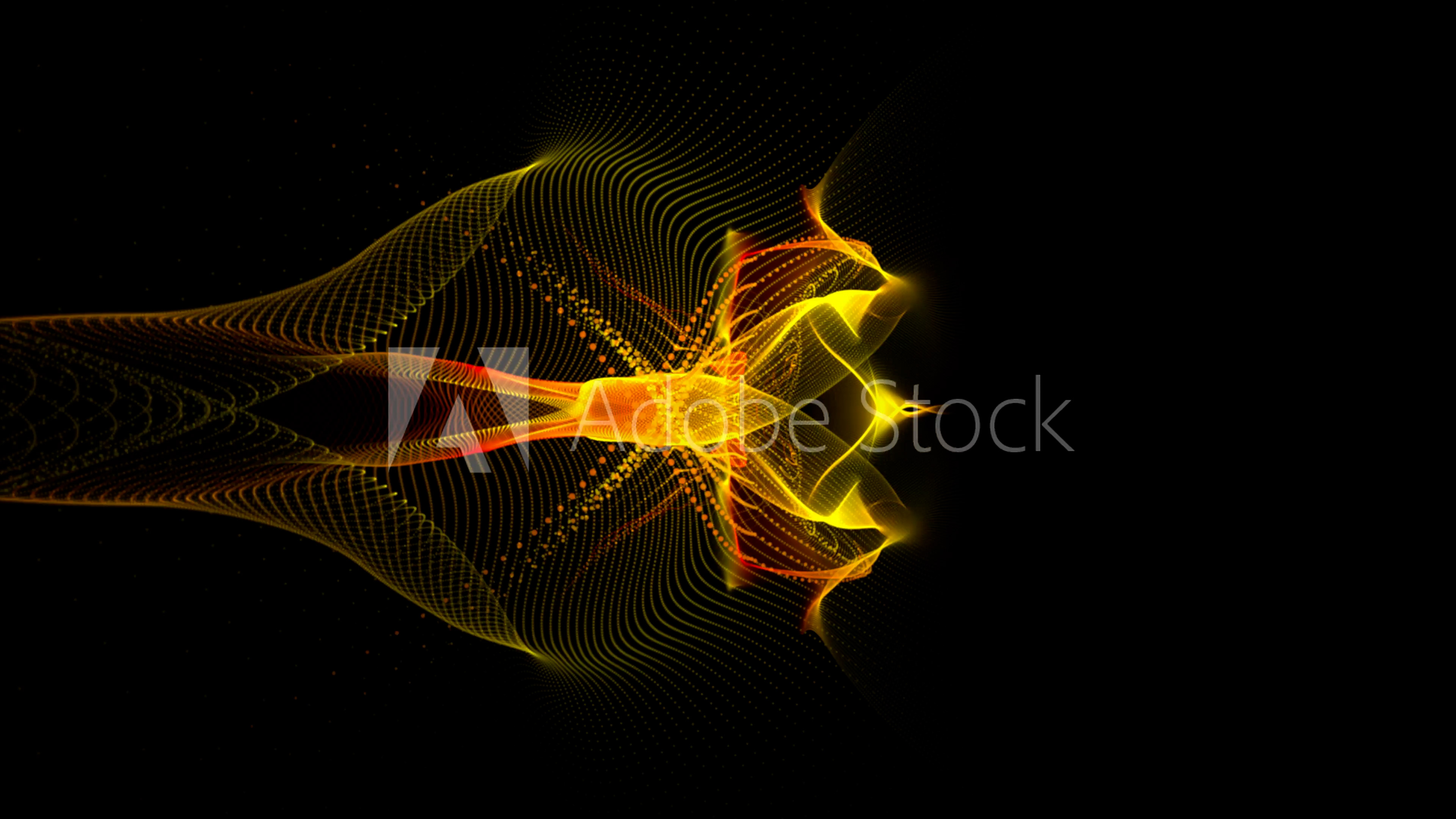 Abstract yellow-red form.