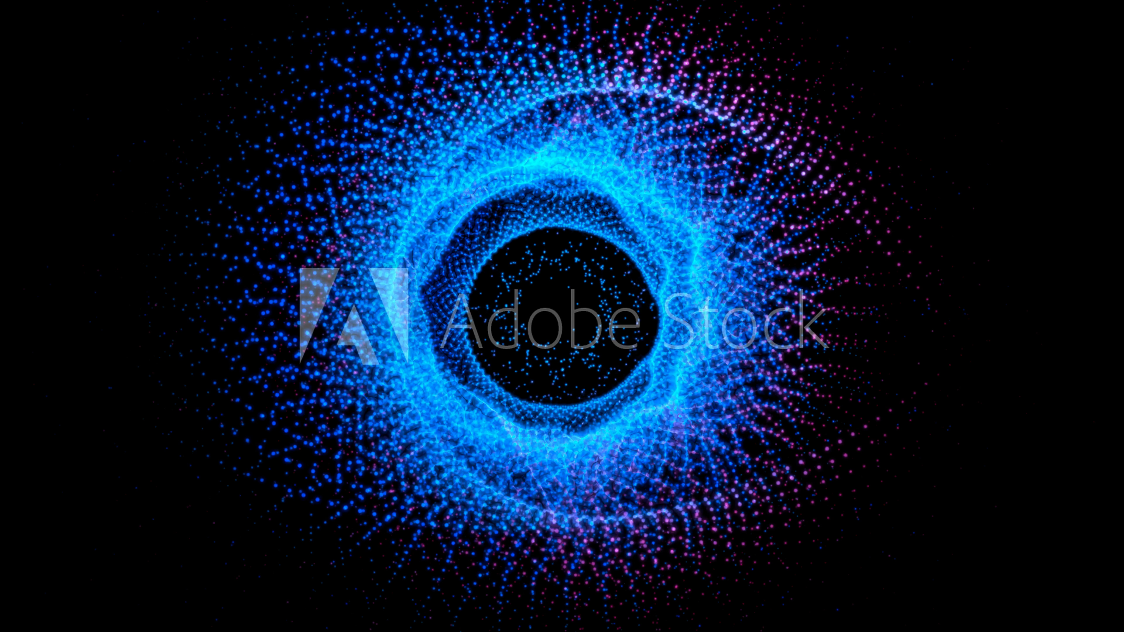 Seamless blue abstract eye's form.