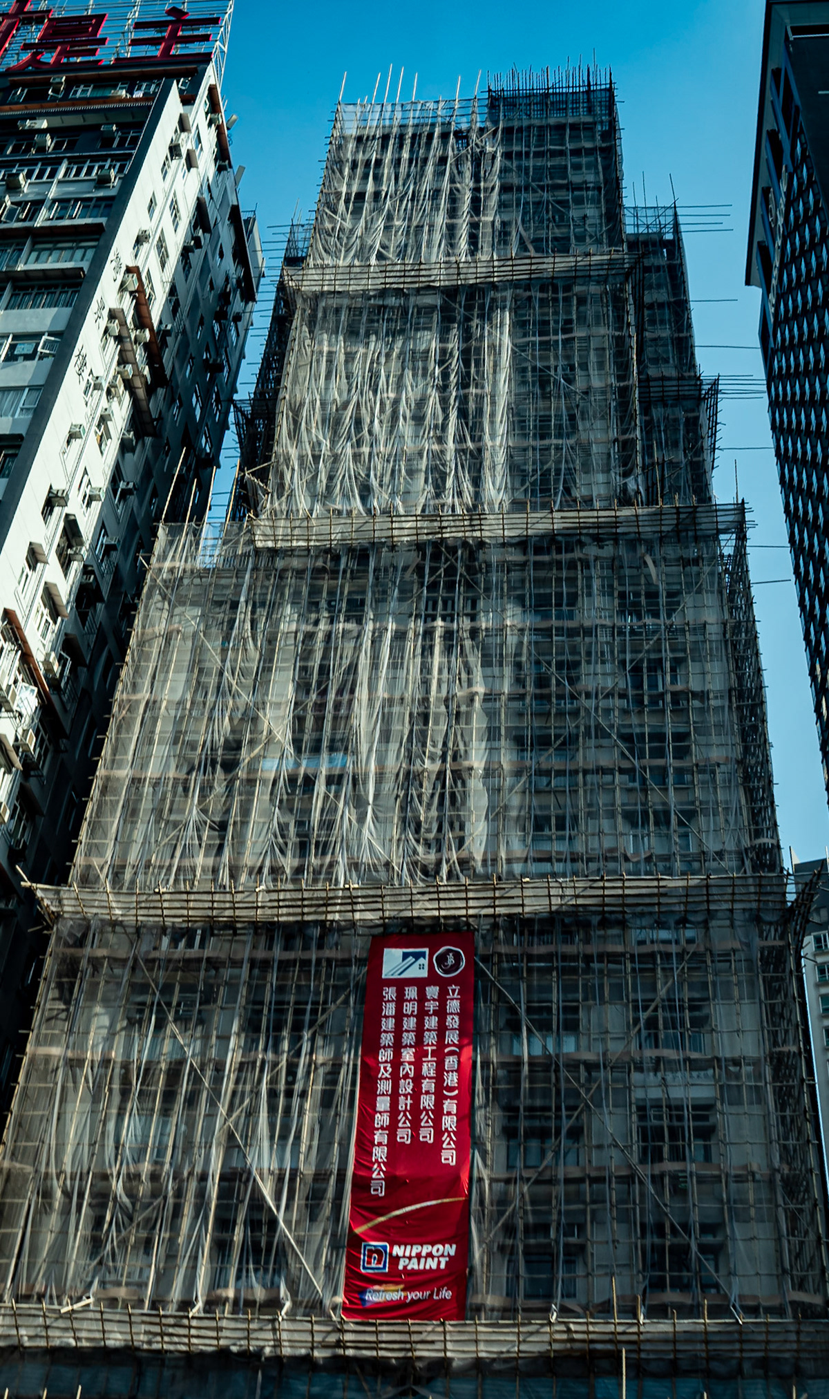 bamboo scaffolding