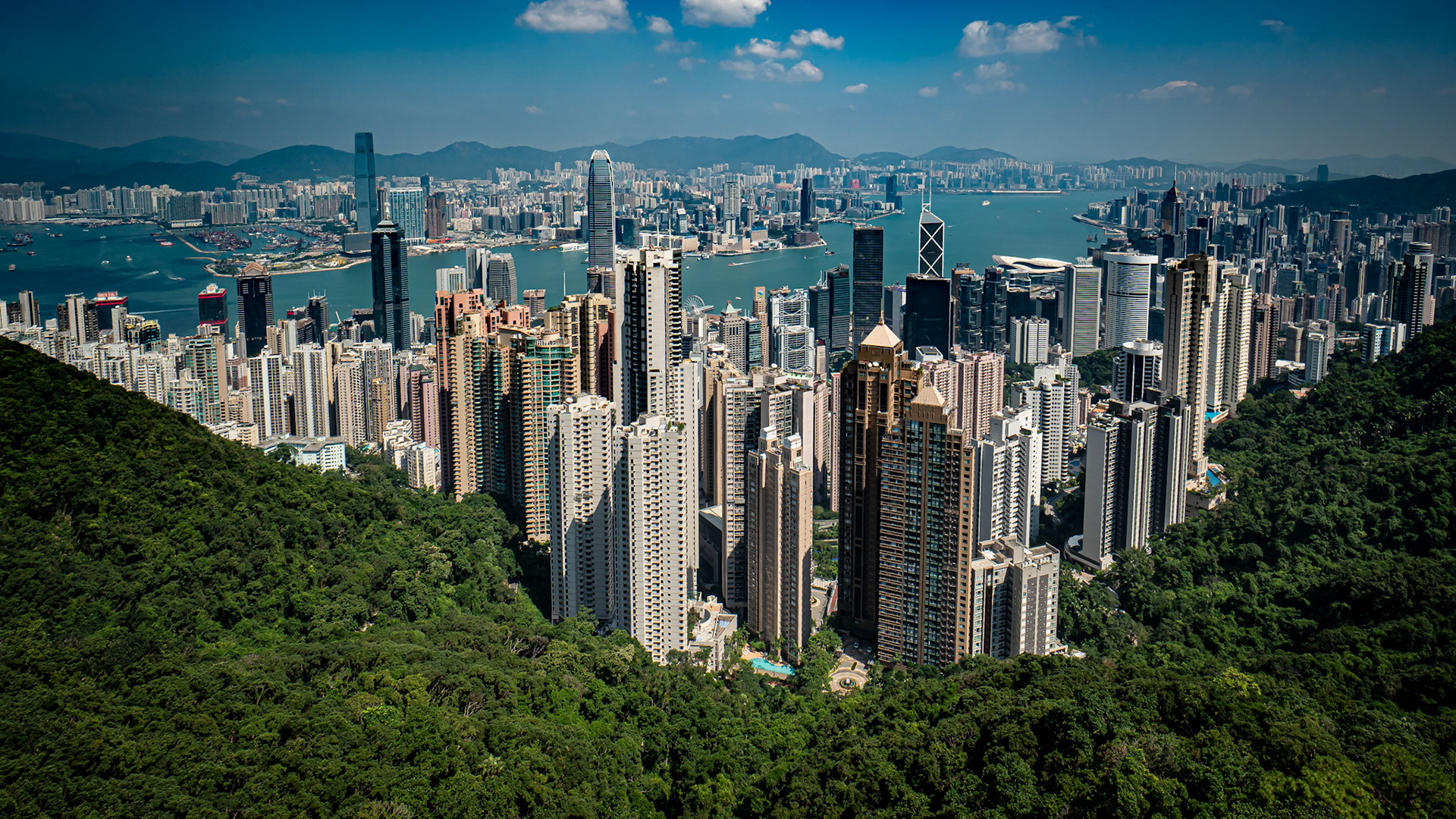 atop Hong Kong