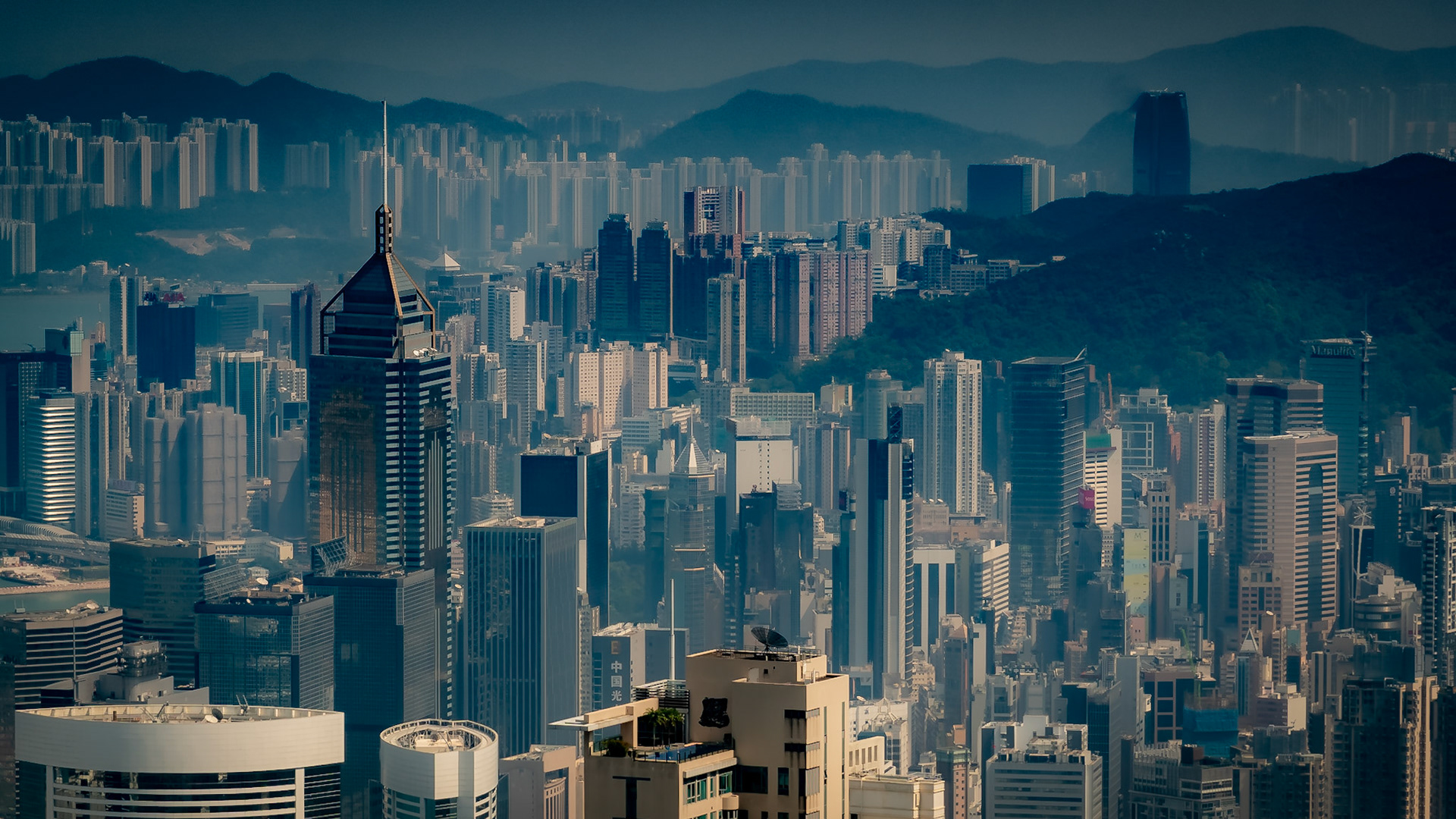 atop Hong Kong
