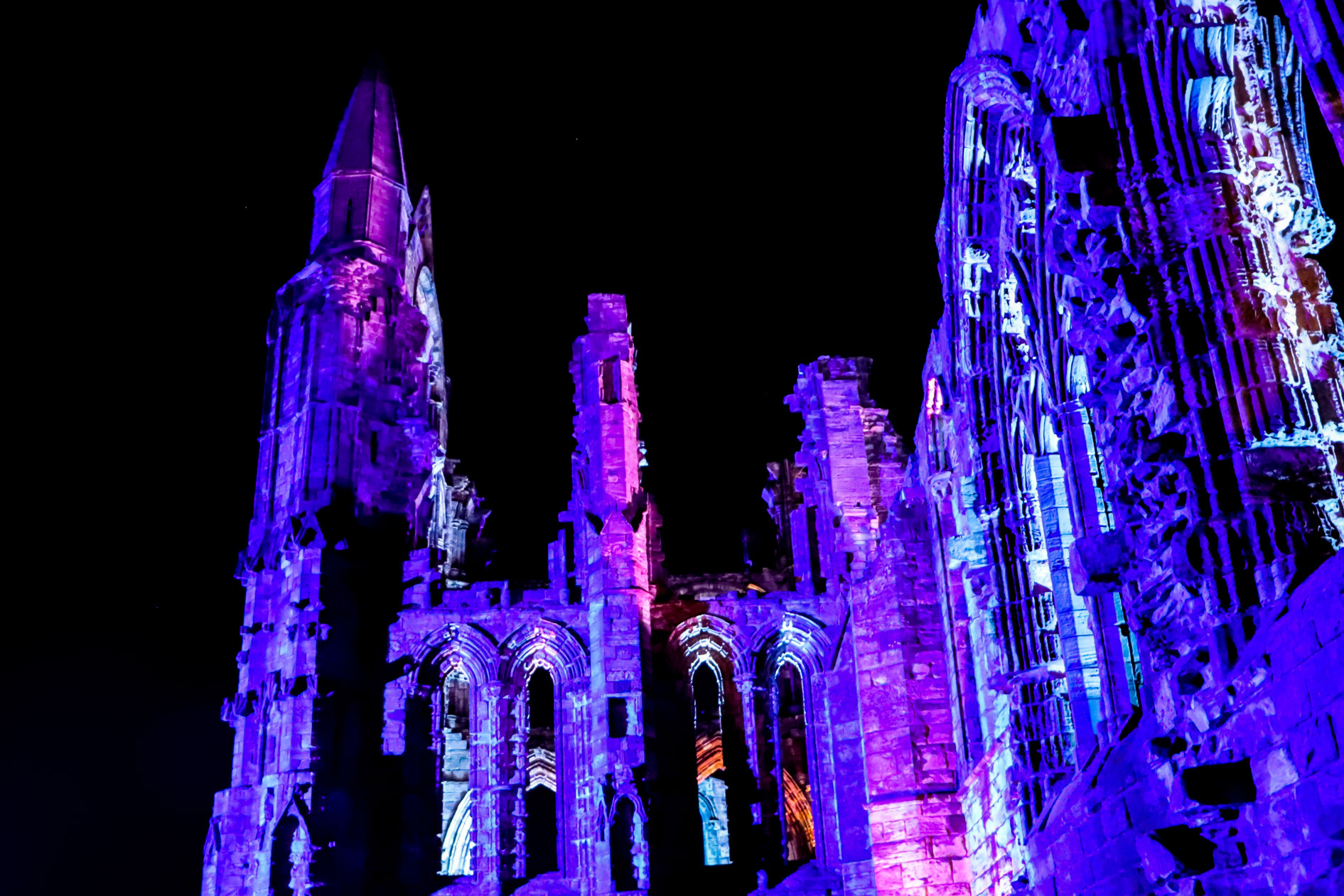 Whitby Abbey, Illuminated