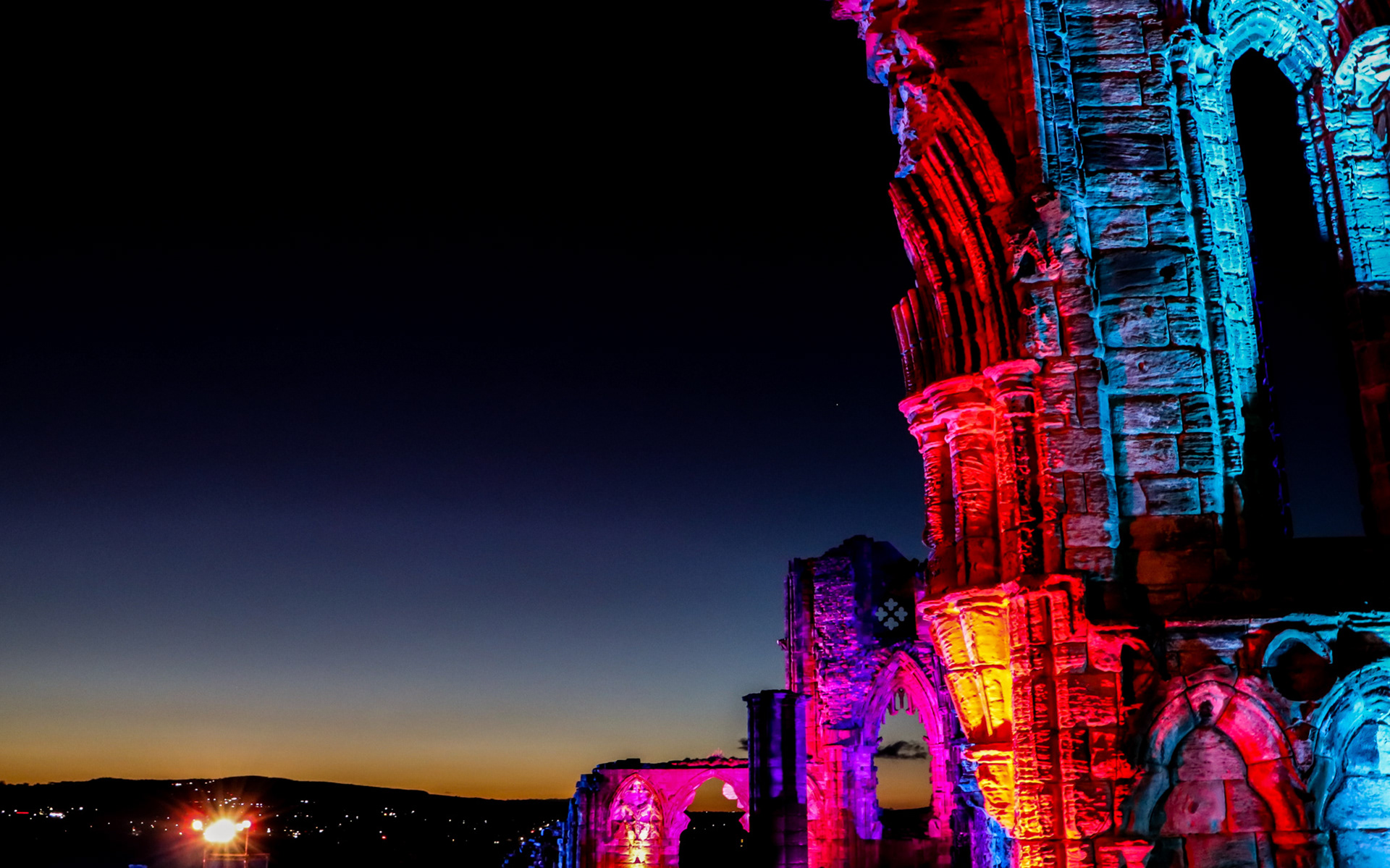 Whitby Abbey, Illuminated