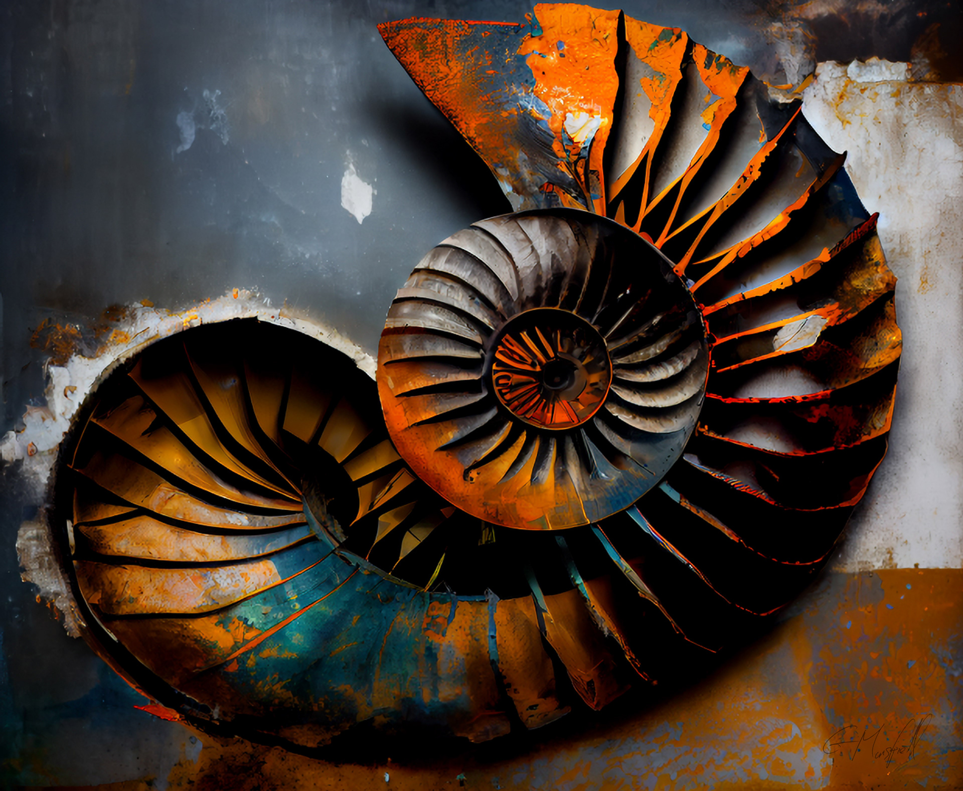 Horns of Amen Ra part of the  Cohesion of Gravity on Elements Collection 