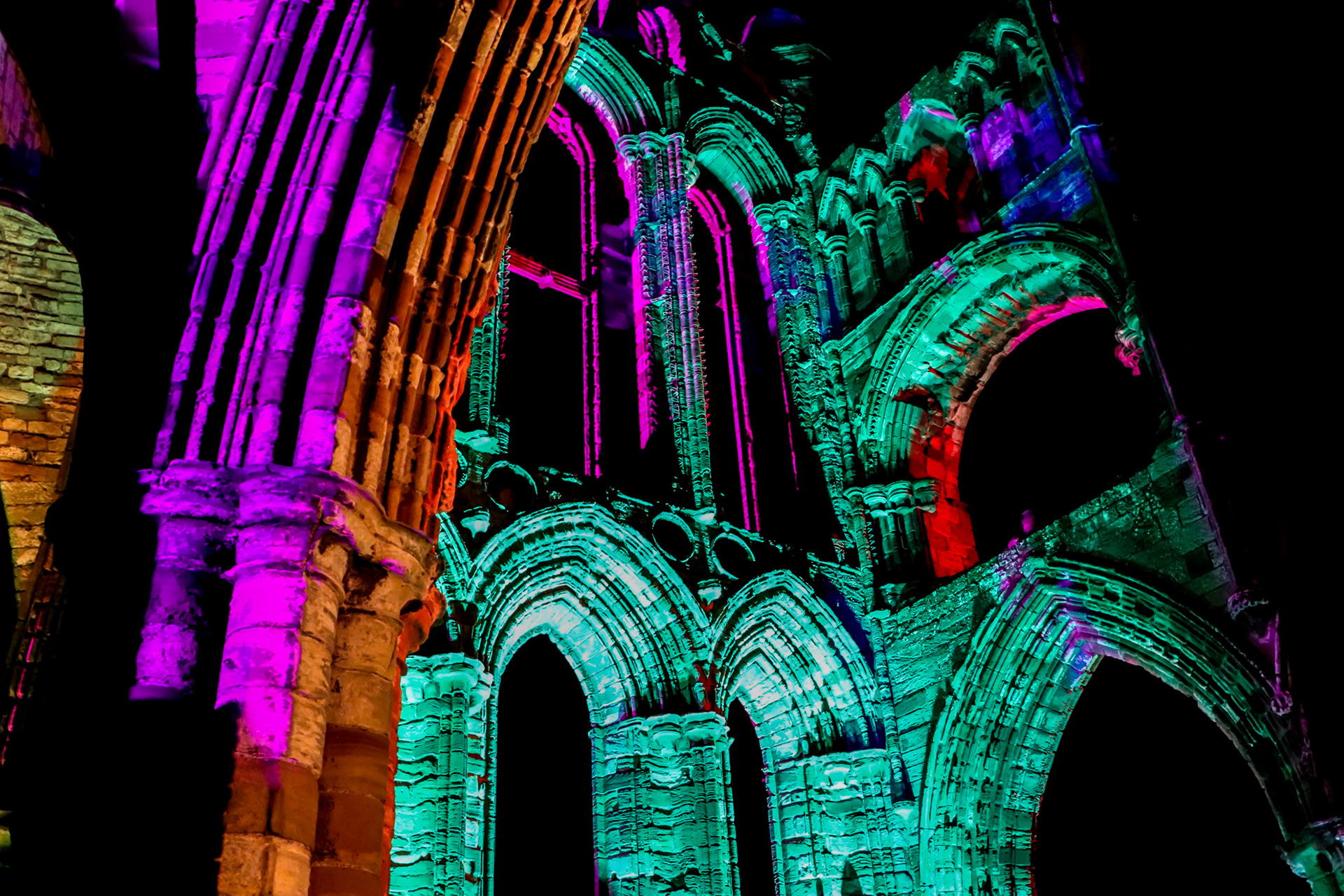 Whitby Abbey, Illuminated