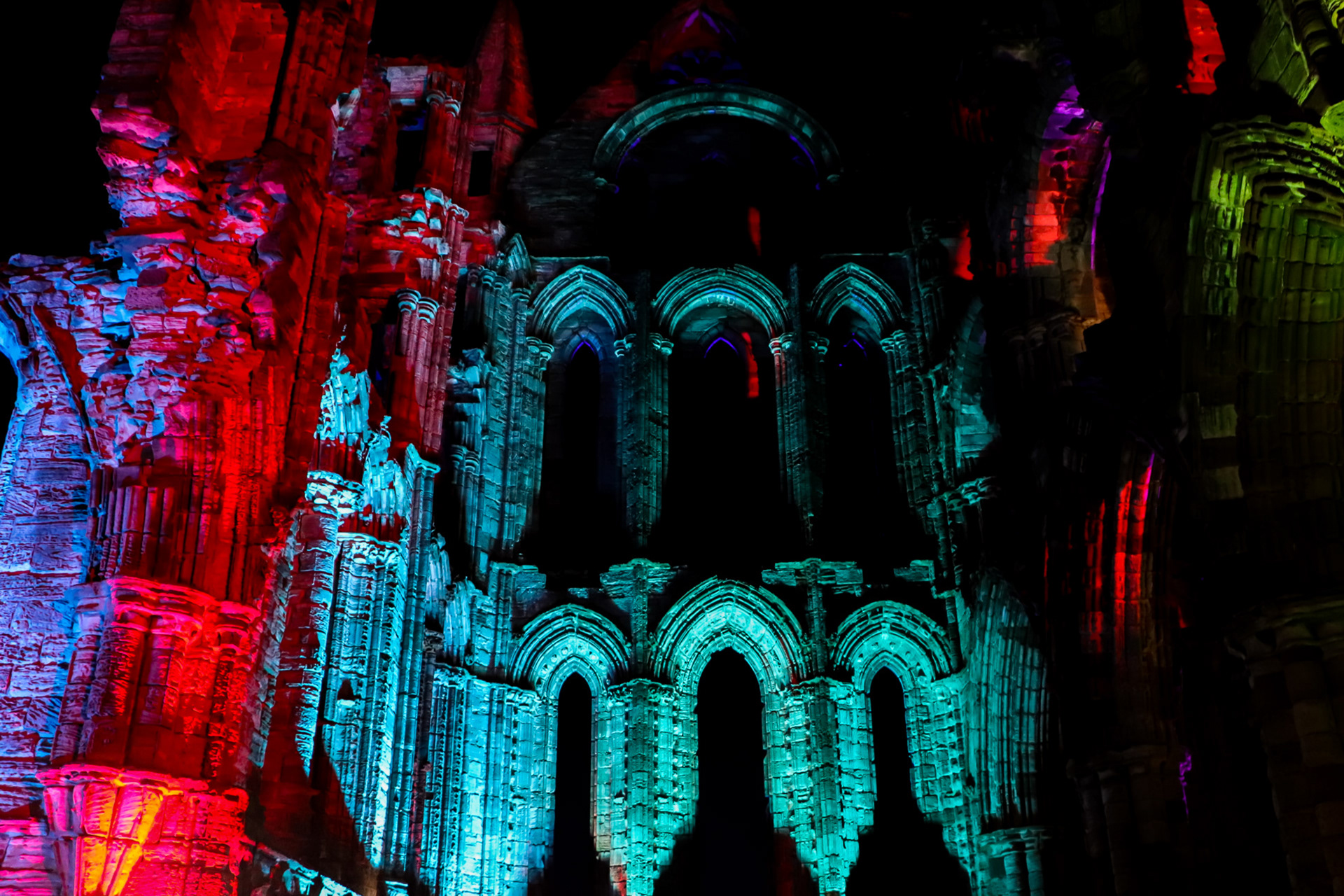 Whitby Abbey, Illuminated