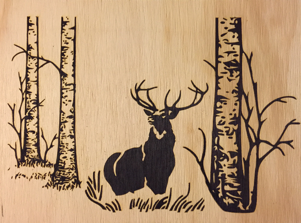 laser & ink artwork