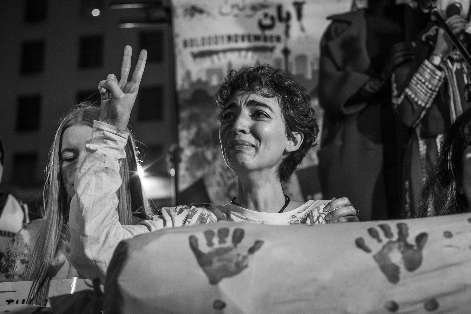 London/ UK. 19th Nov 2022. Thousands of demonstrators against the Iranian regime mounted their latest protest March from Iranian embassy through to Whitehall in central London. London/UK Aubrey Fagon/ Live News Alamy.