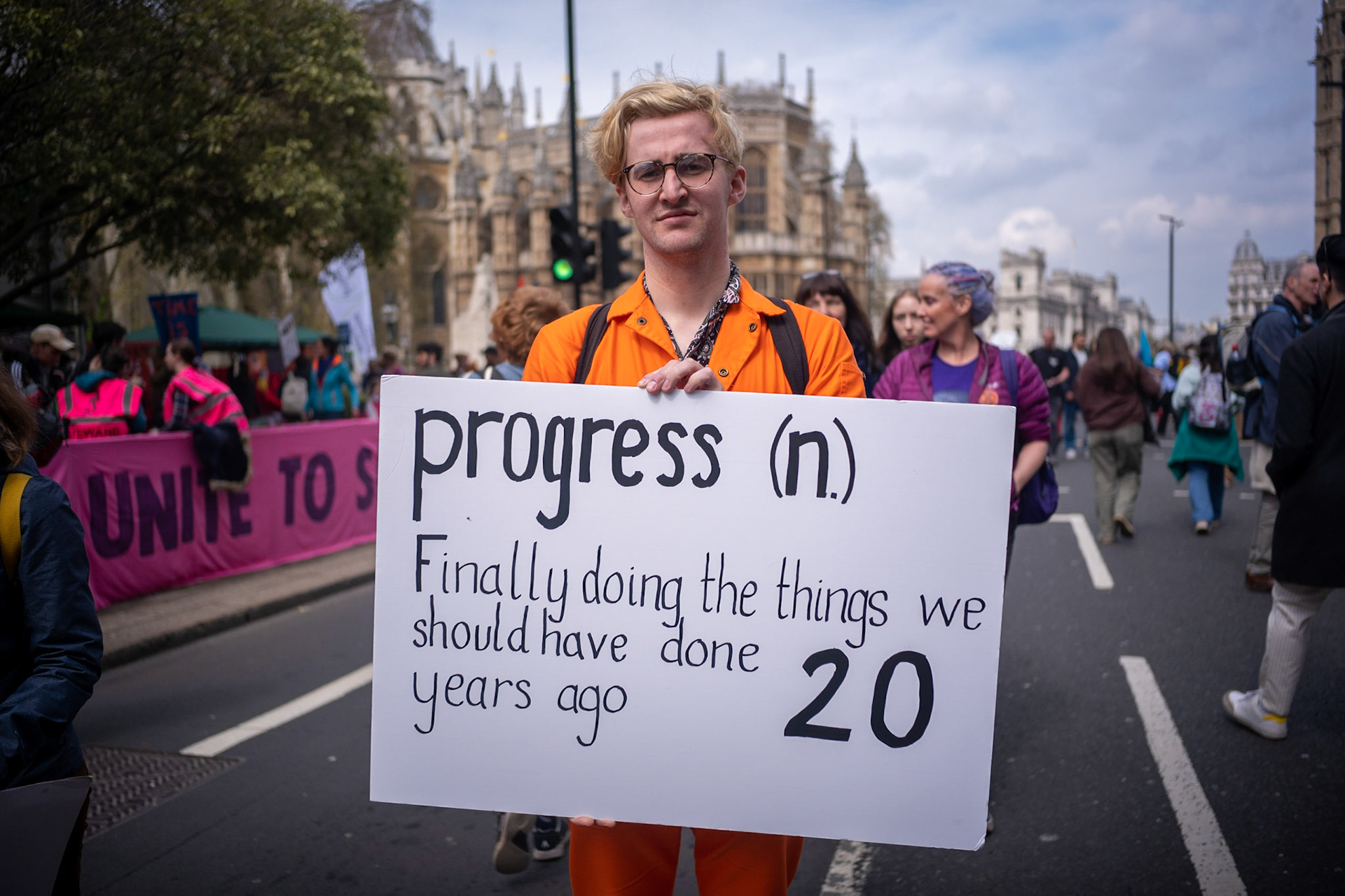 Extinction rebellion and other campaign groups continued with their second day of four-days of protest in parliament Square. The protesters would step up their action if the UK government if they don’t accept their two climate change demands by 5pm on Tuesday 24th April.