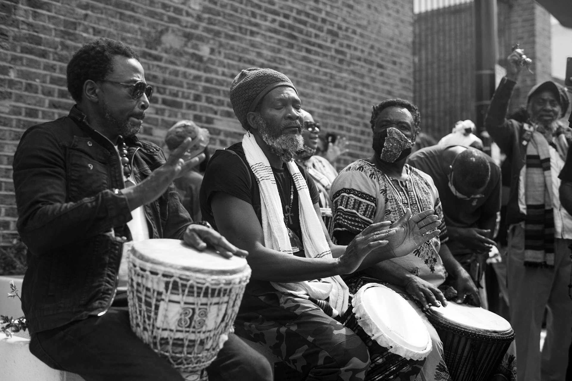 Hundreds of people turnout to mark Emancipation Day in Windrush Square, Brixton.