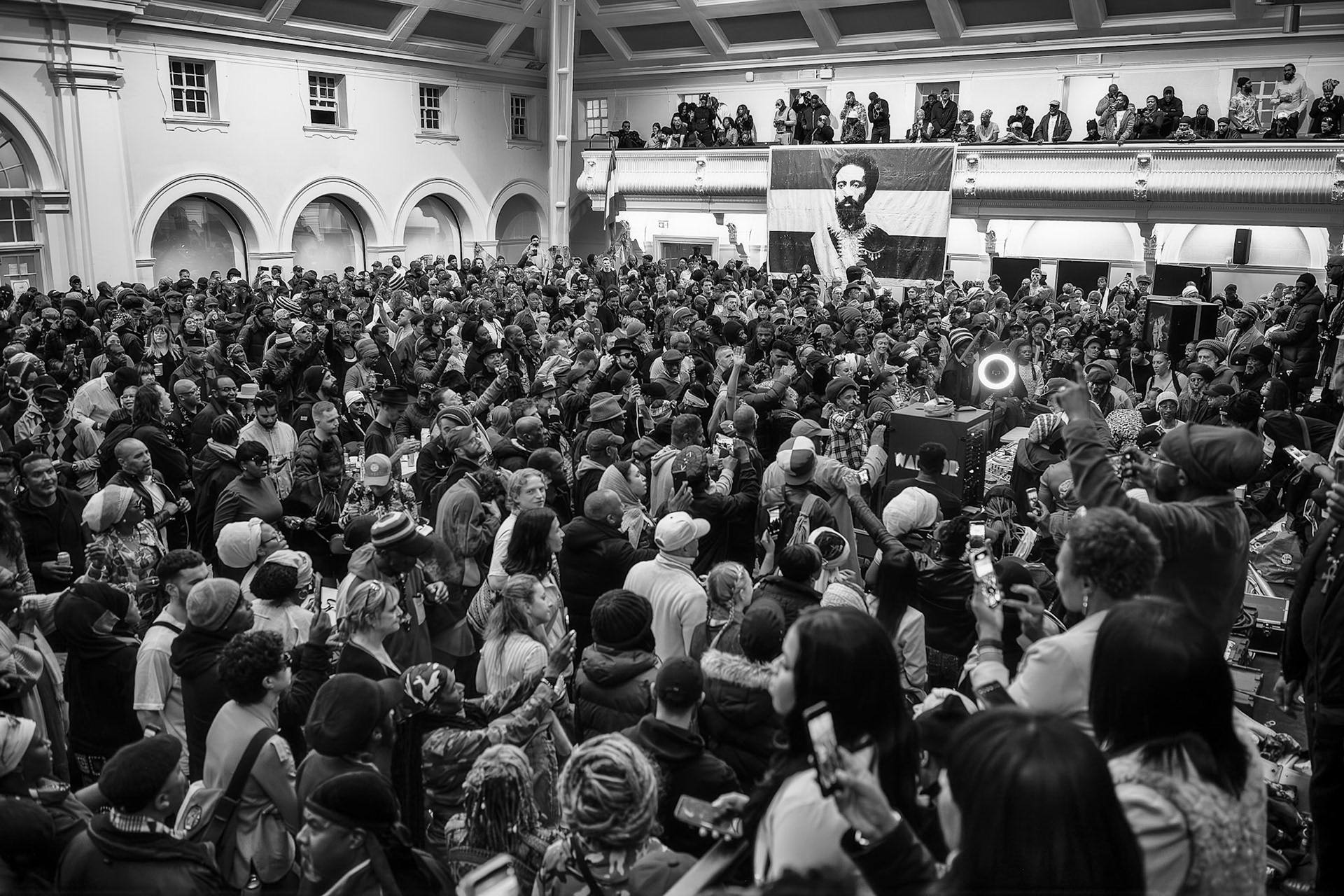 The ‘Nine night’ ritual was held at Goldsmith College for Jah Shaka who died 12th April 2023.Jah Shaka also known as ‘Zulu Warrior’ was a Jamaican reggae/ dub sound system operator in London since the 1970s.  Shaka was revered by musicians and dancers across a range of genres and cultures.