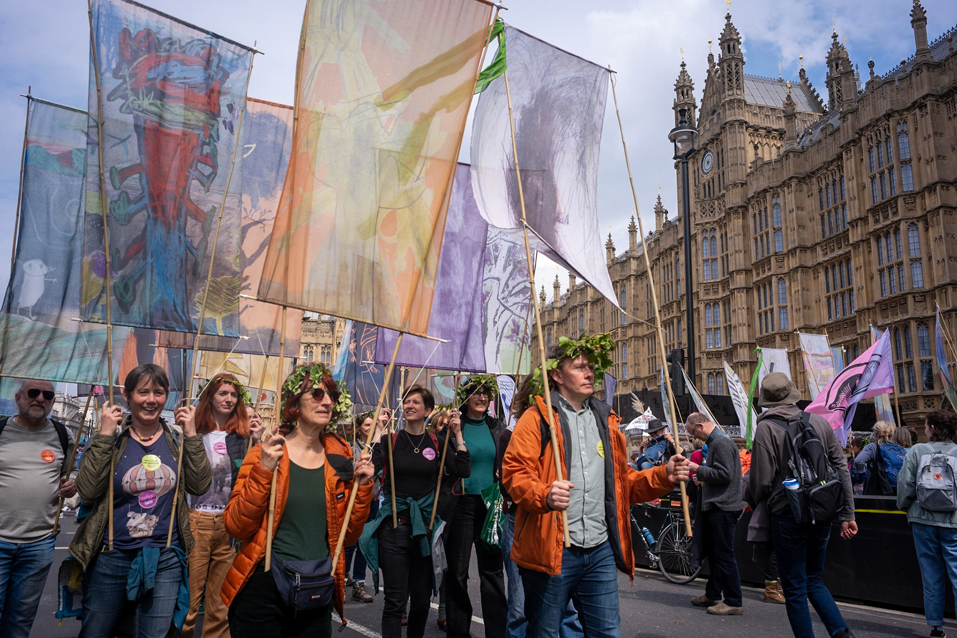 Extinction rebellion and other campaign groups continued with their second day of four-days of protest in parliament Square. The protesters would step up their action if the UK government if they don’t accept their two climate change demands by 5pm on Tuesday 24th April.
