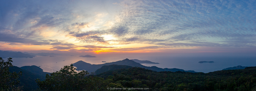 Ilha Grande Sunrise From Pico do Papagaio Panorama