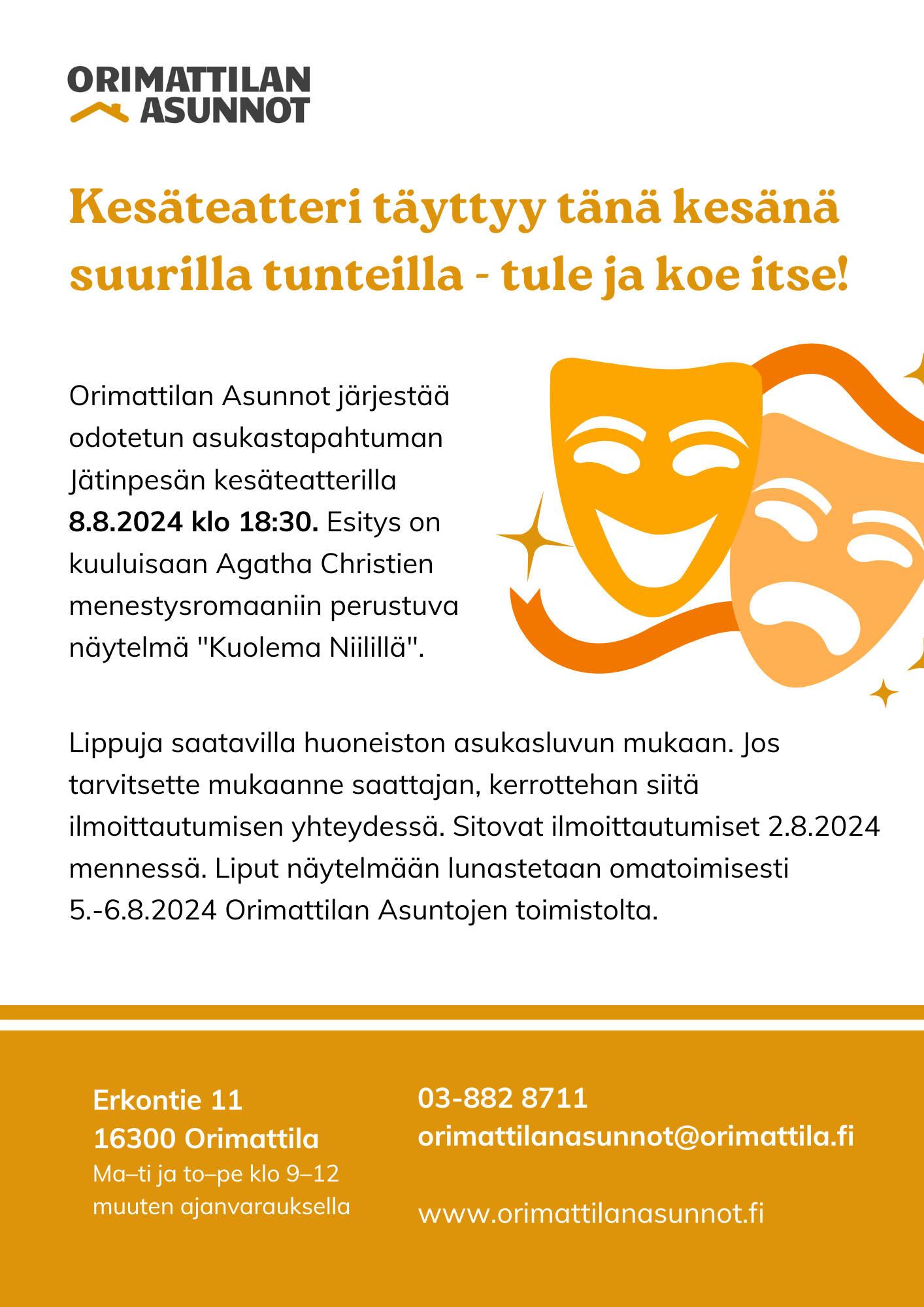 Advertisement Design for a Summer 2024 Resident Event