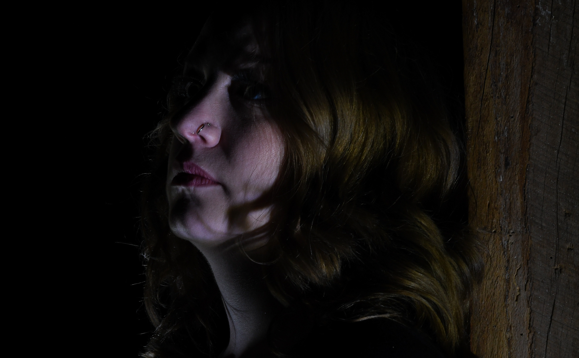 Again, in most cases, the subject must remain absolutely still while the photographer "splashes" // "paints" light onto her with a pin-light (a super-skinny flashlight).