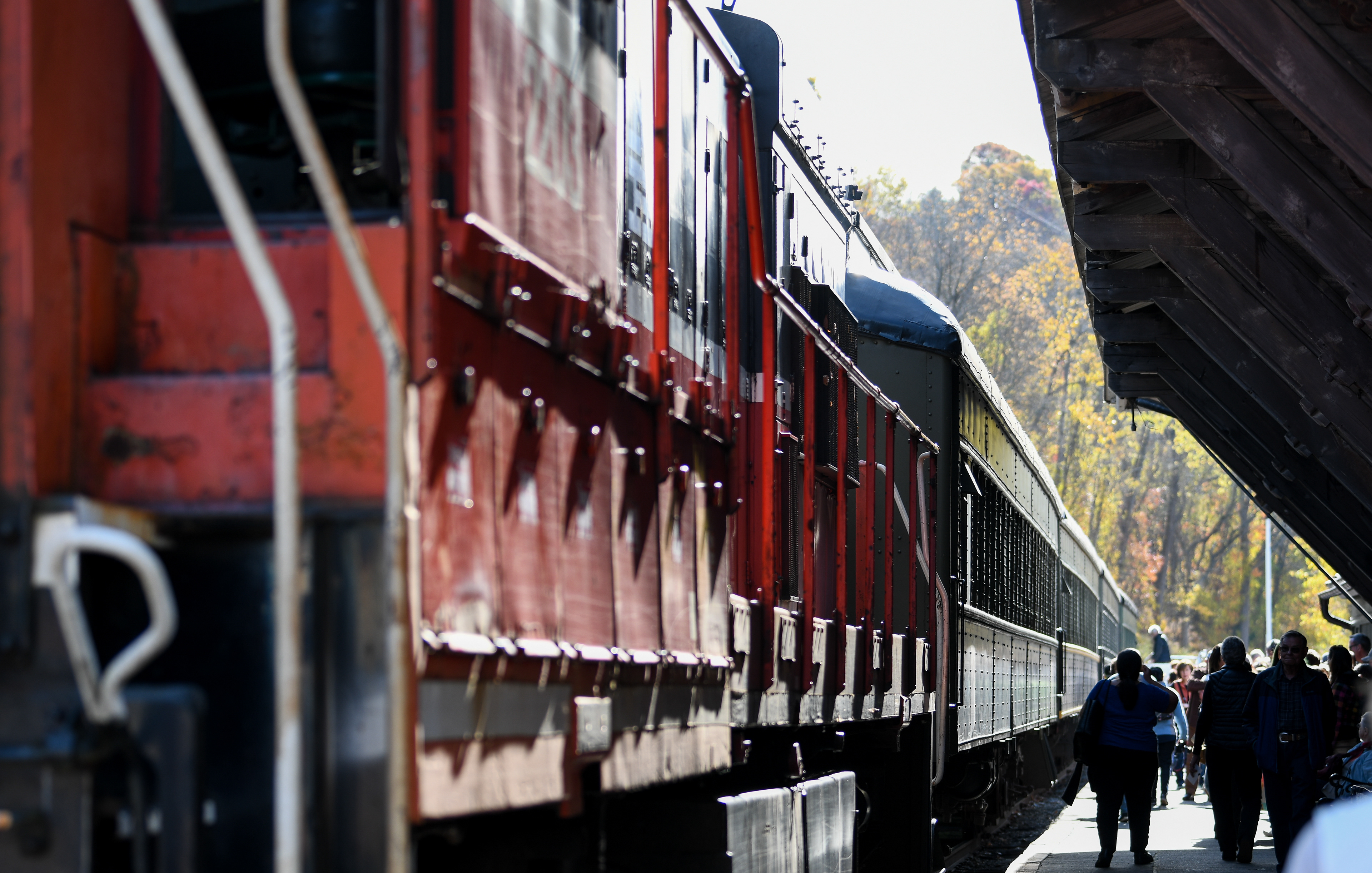 Railroad Museum of New England - Thomaston, CT - getting ready for one of their Autumn Foliage rides.