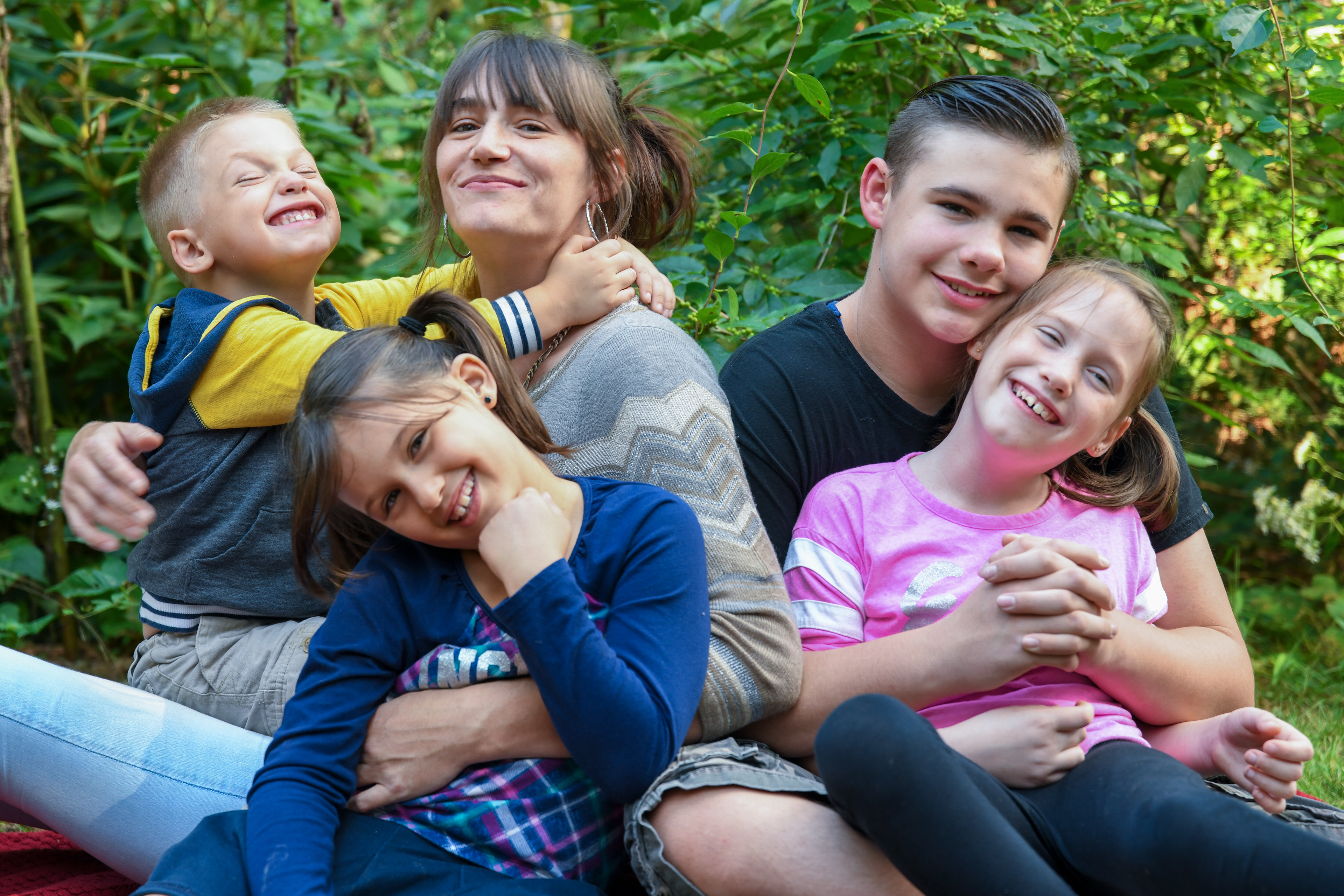 Amanda and her children. Then there are the informal family portraits - very popular. If these two portraits could...