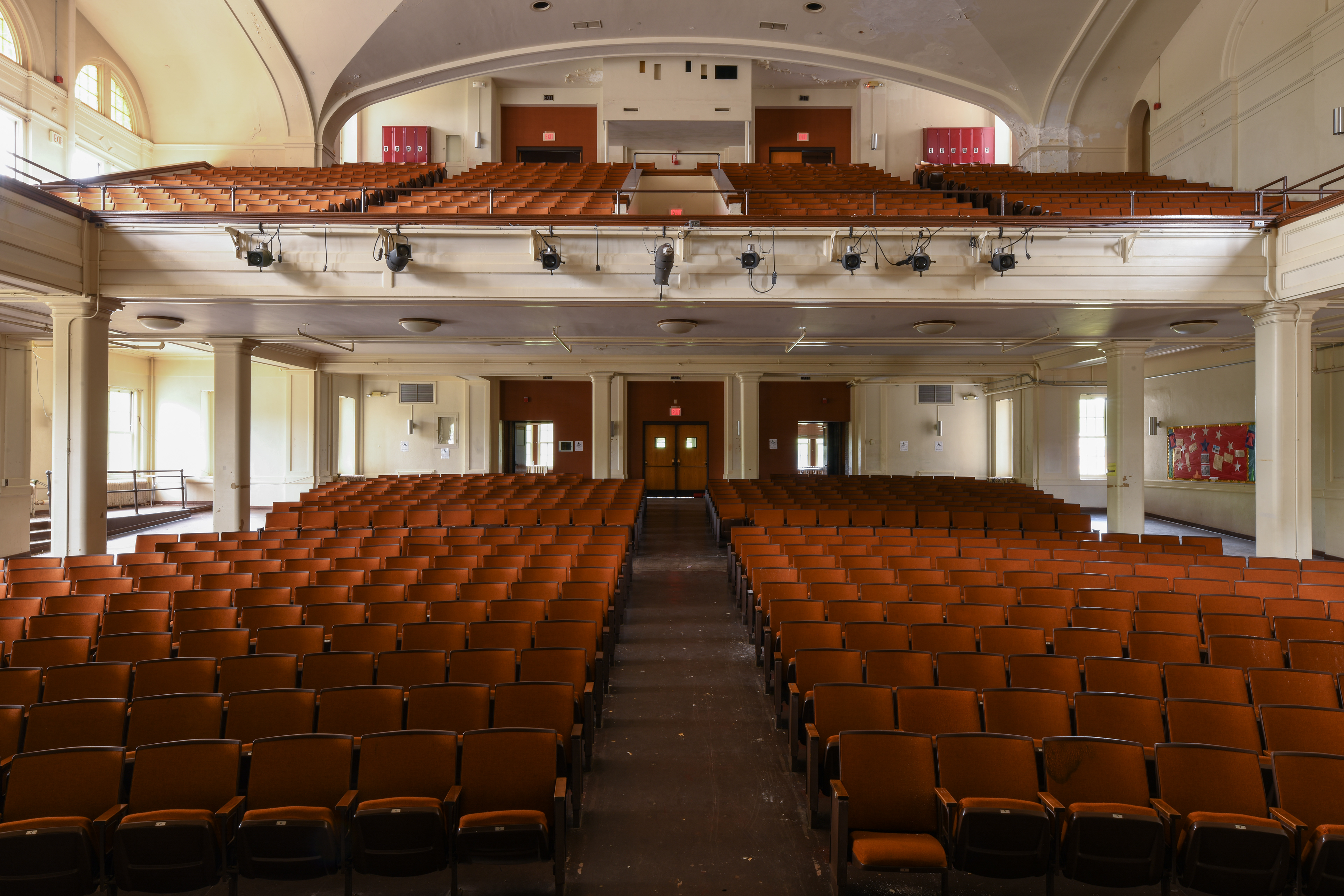 Taken while standing on the stage. Memorial Boulevard School was closed in 2012.