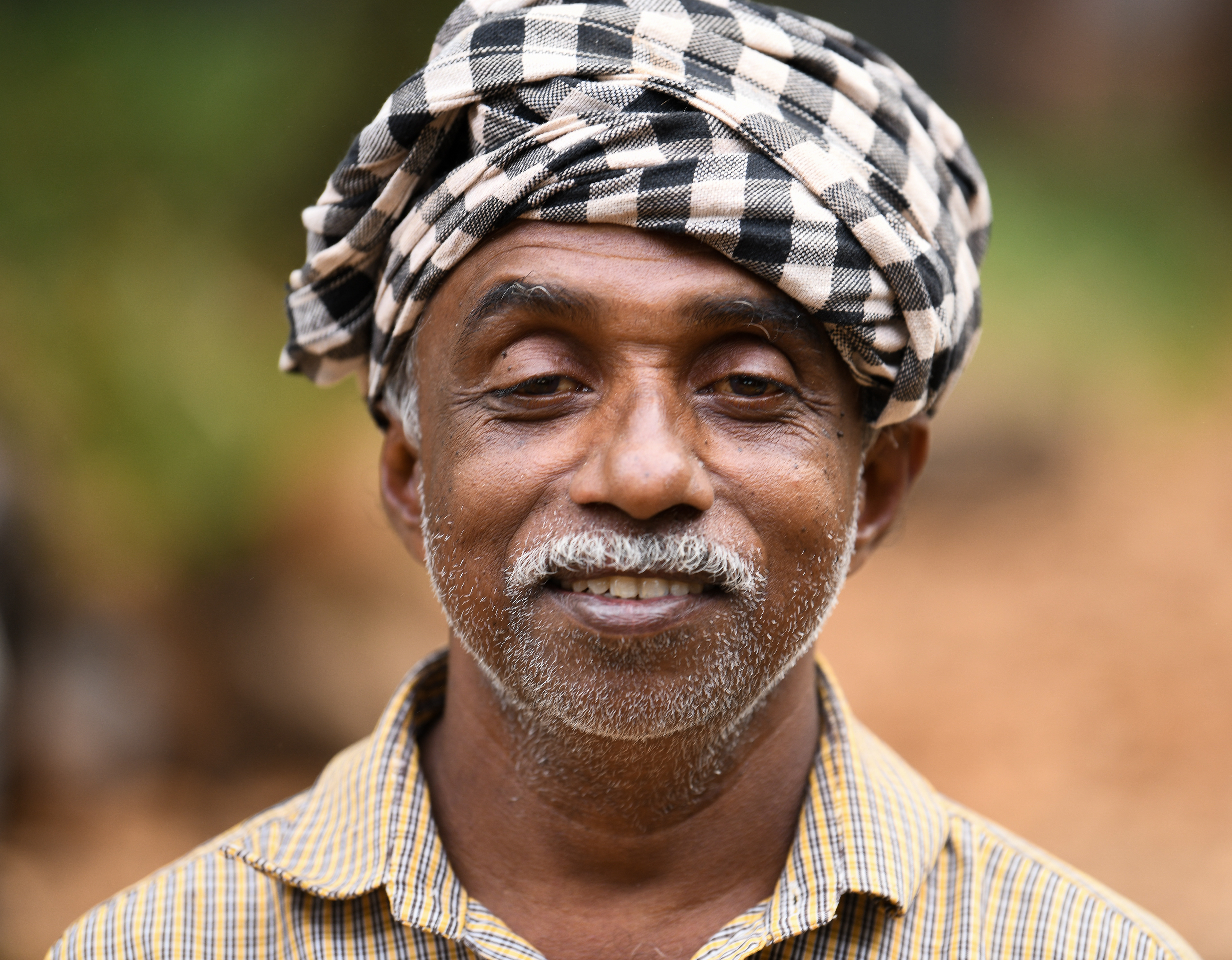 second woodcutter on Munroe Island, Kerala, India