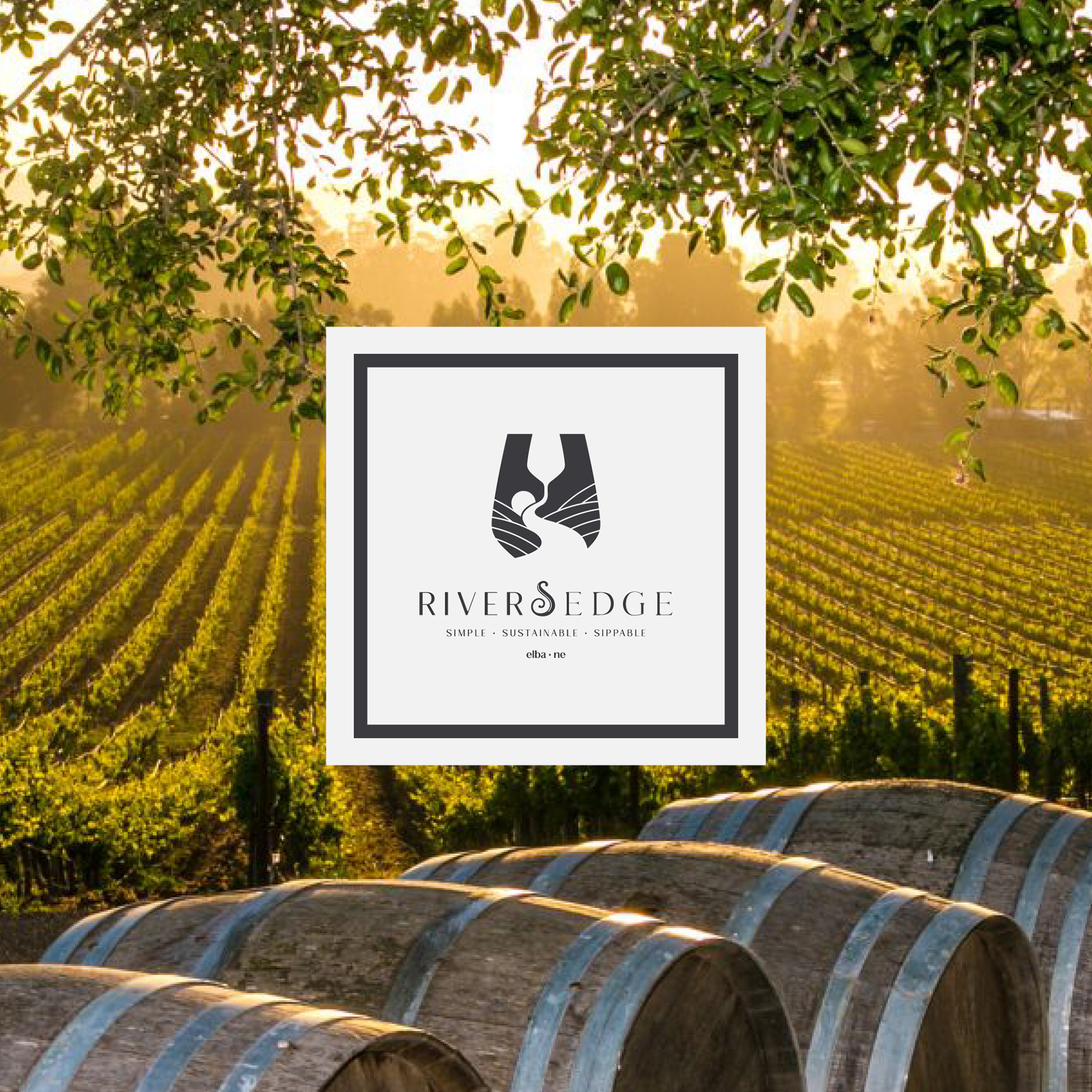 The Rivers Edge Winery logo.