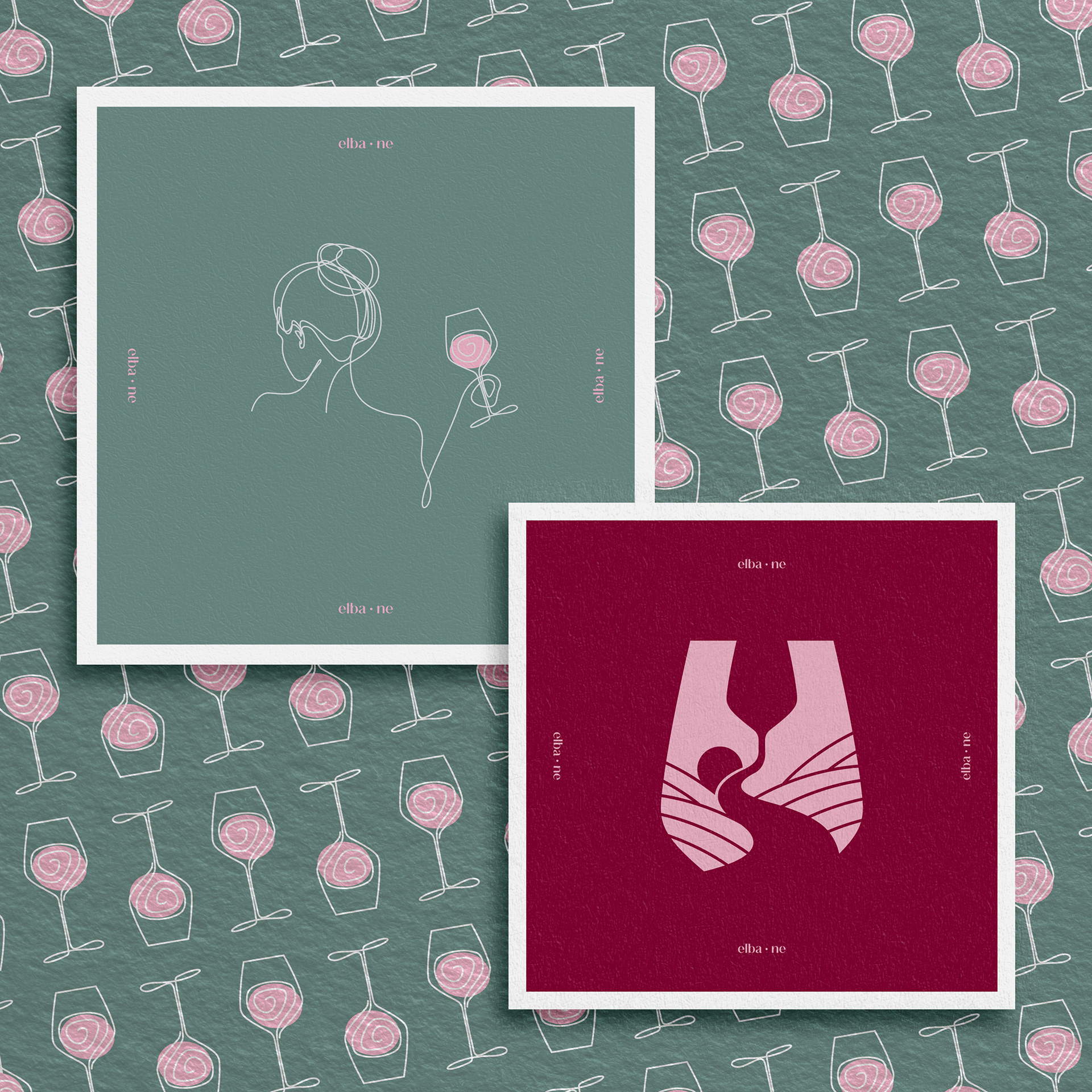 Coasters for the winery's tasting bar helped to add another touch point to the brand throughout the experience..