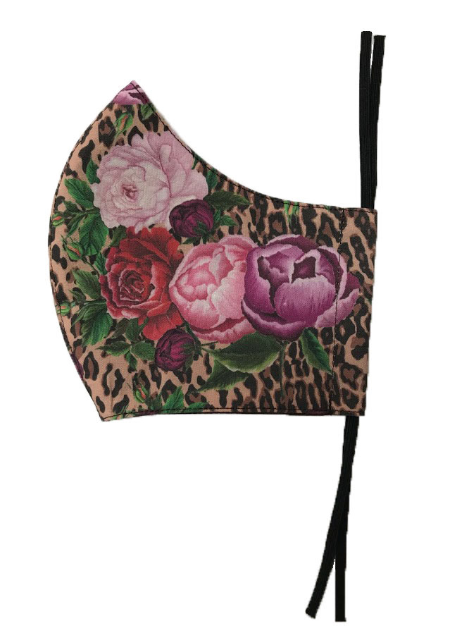 Peonies Animal Mask