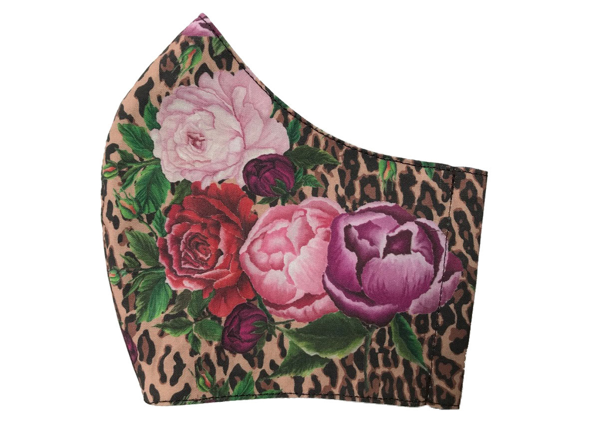 Peonies Animal Mask