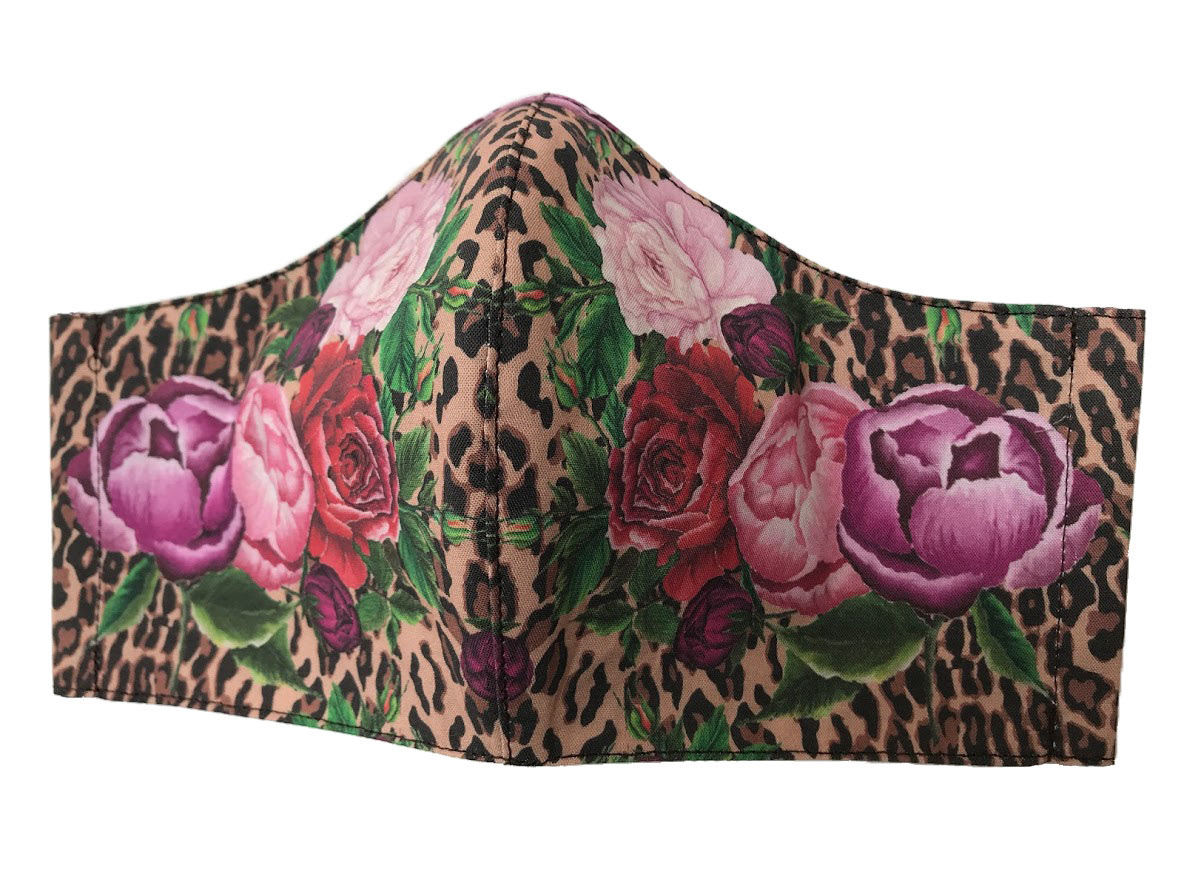 Peonies Animal Mask