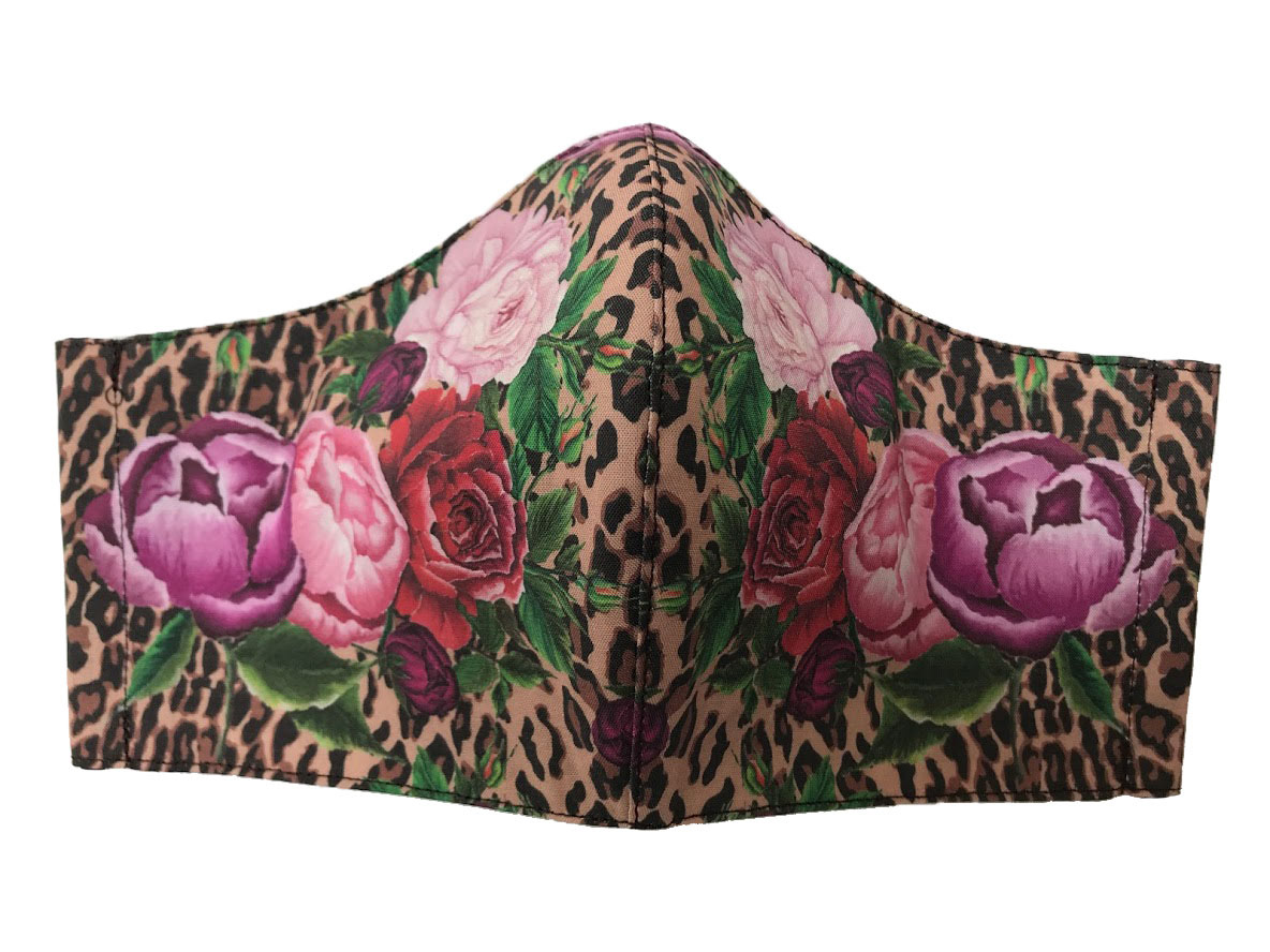 Peonies Animal Mask
