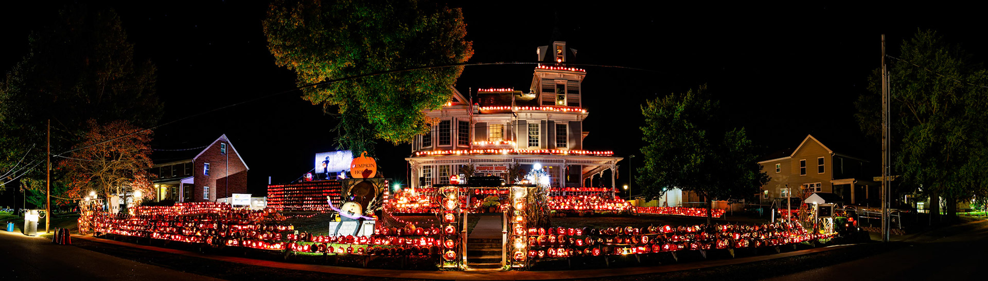 The Pumpkin House in Kenova, WV during the week of Halloween, 2024.