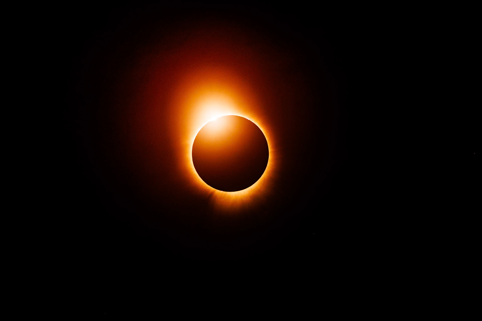 Second Contact, the first part of Totality of the 2024 Total Solar Eclipse. Taken in northern Ohio