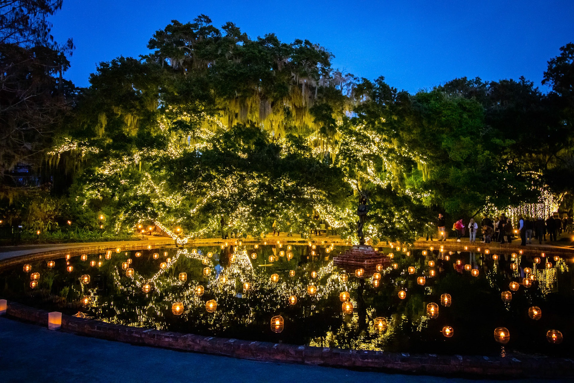Brookgreen Gardens in Murrell's Inlet, SC during their Night of 1000 Candles event.