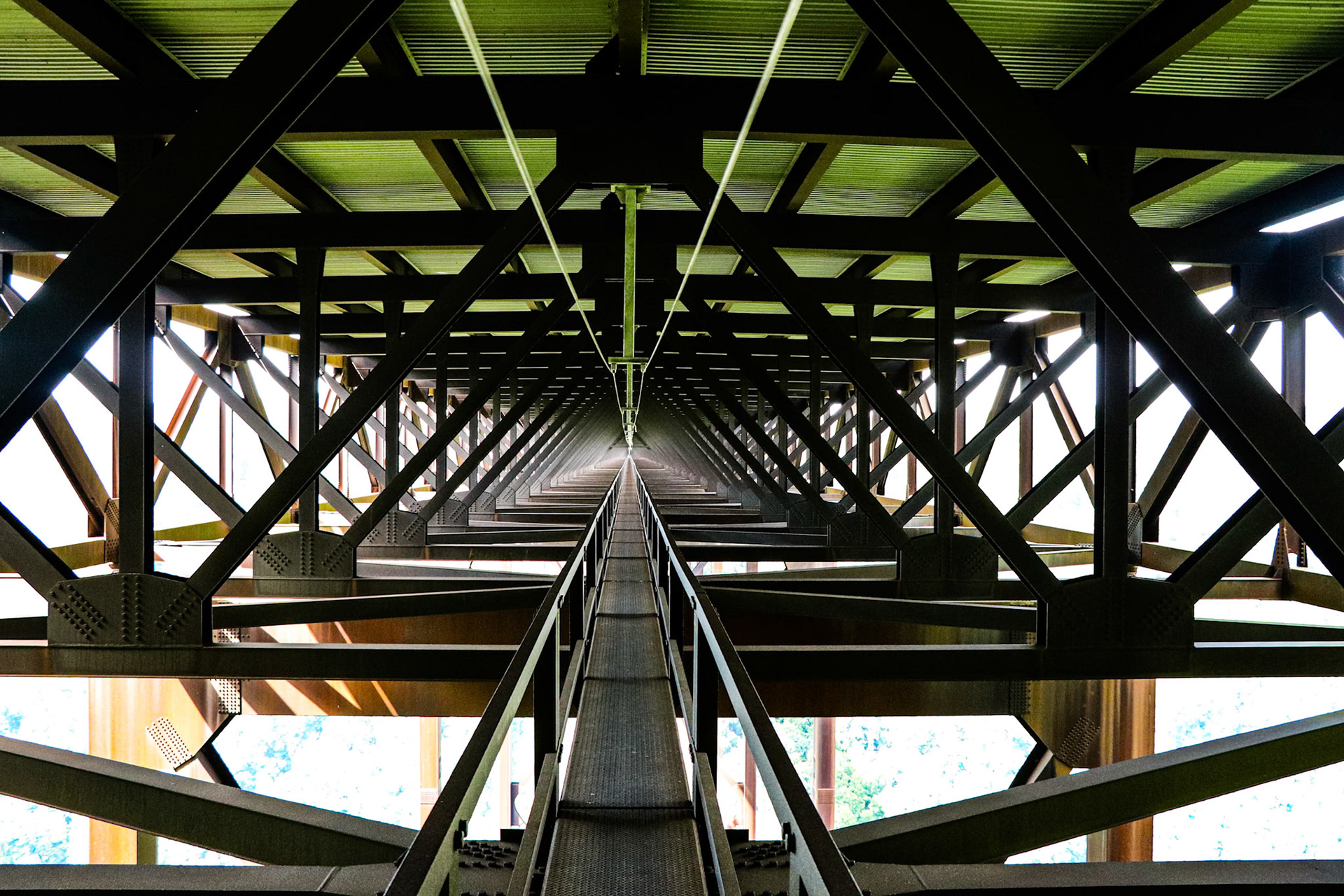Underneath the New River Gorge Bridge in Fayetteville, WV. This was part of the BridgeWalk activity. Amazing views and a very unique thing to do if you're in the area. Highly recommended.
