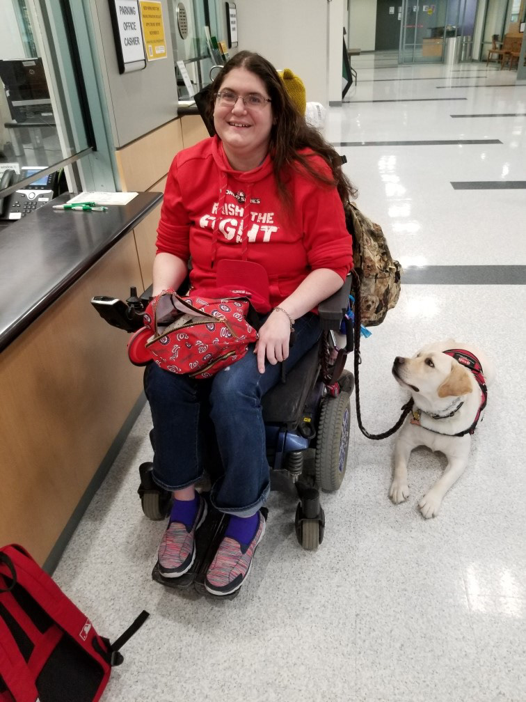 Buddy and Trisha at Northern Virginia Community College