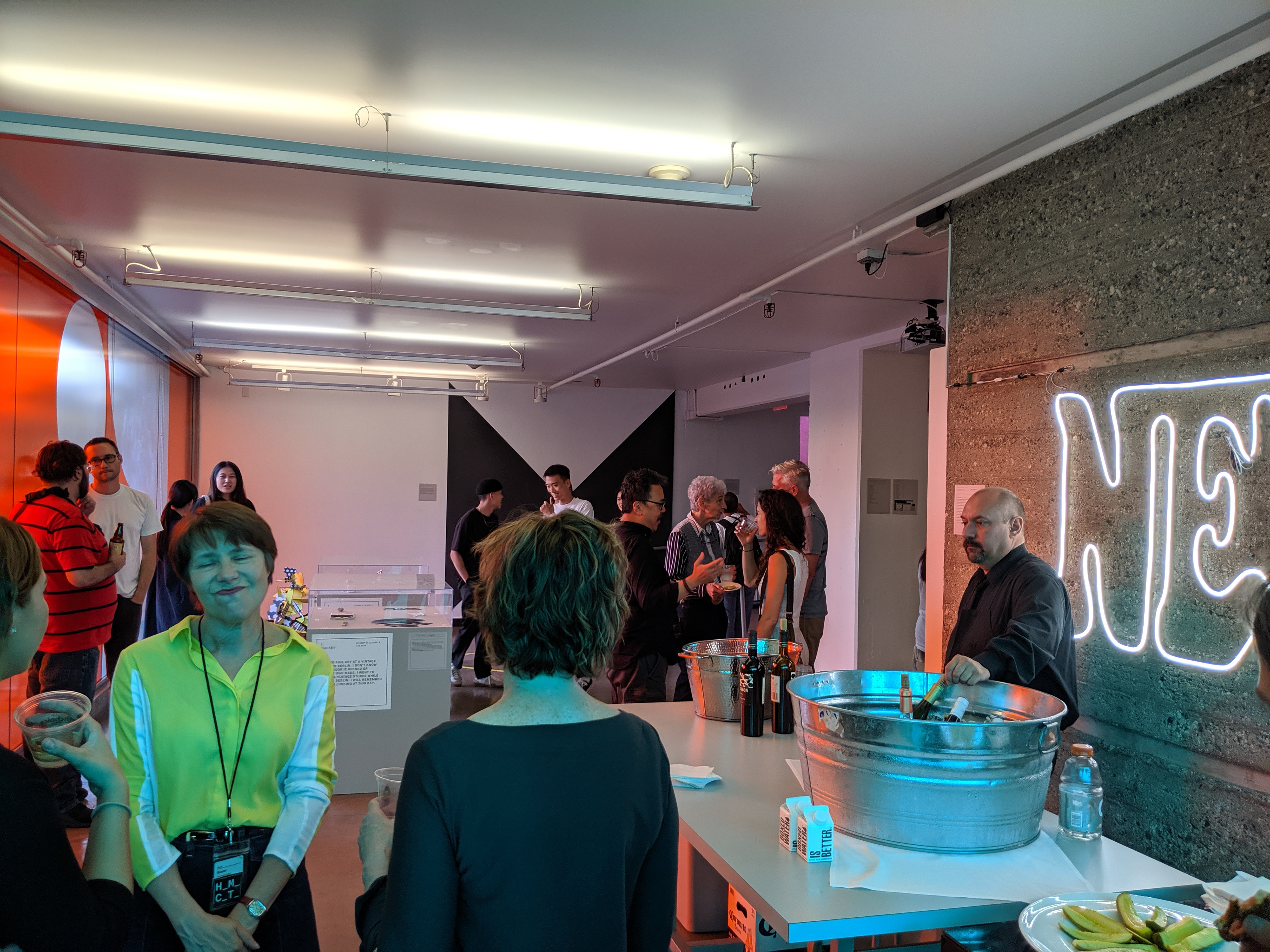 Opening reception.