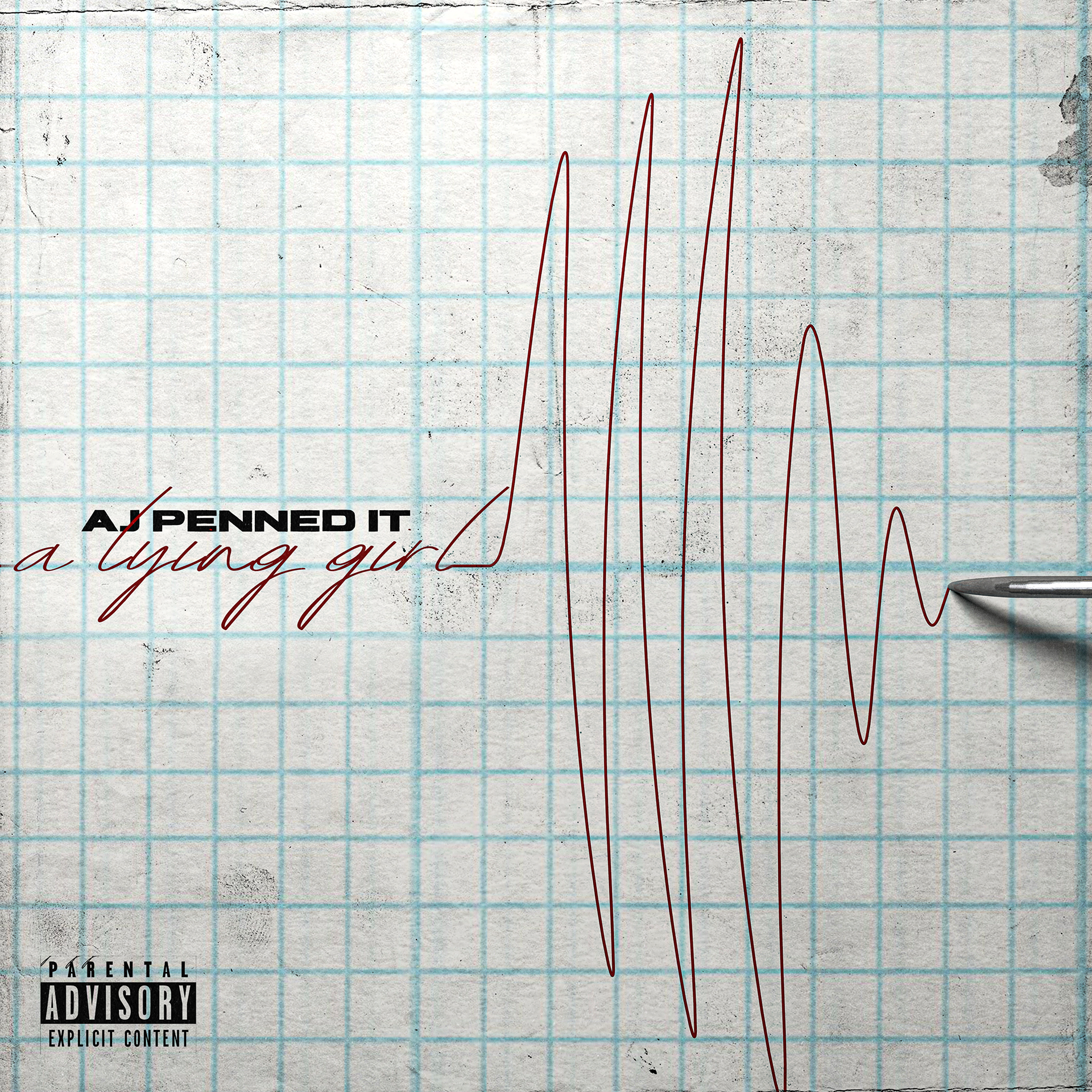 This 1 of 3 designs made for this song about lying. This one is my favorite and I feel fits the vibe of the song well.