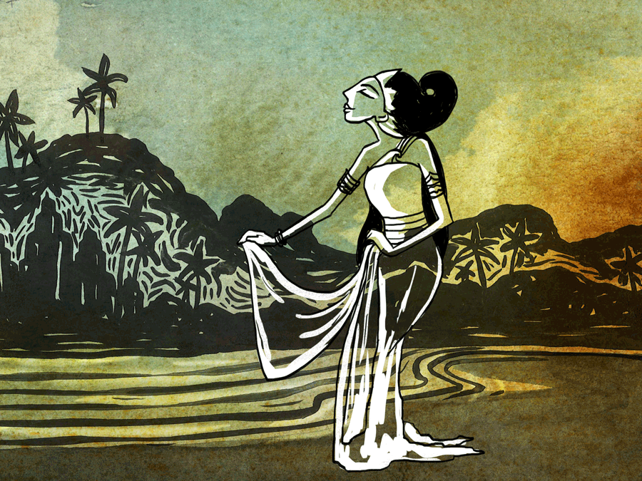 there lived a young princess named Dewi Kandita, the daughter of King Mundangwangi and his first wife.