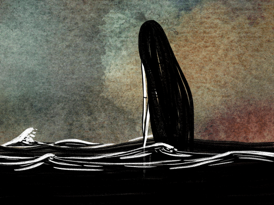 She dreamt that she would be cured of her ugliness if she entered the water and drowned herself.