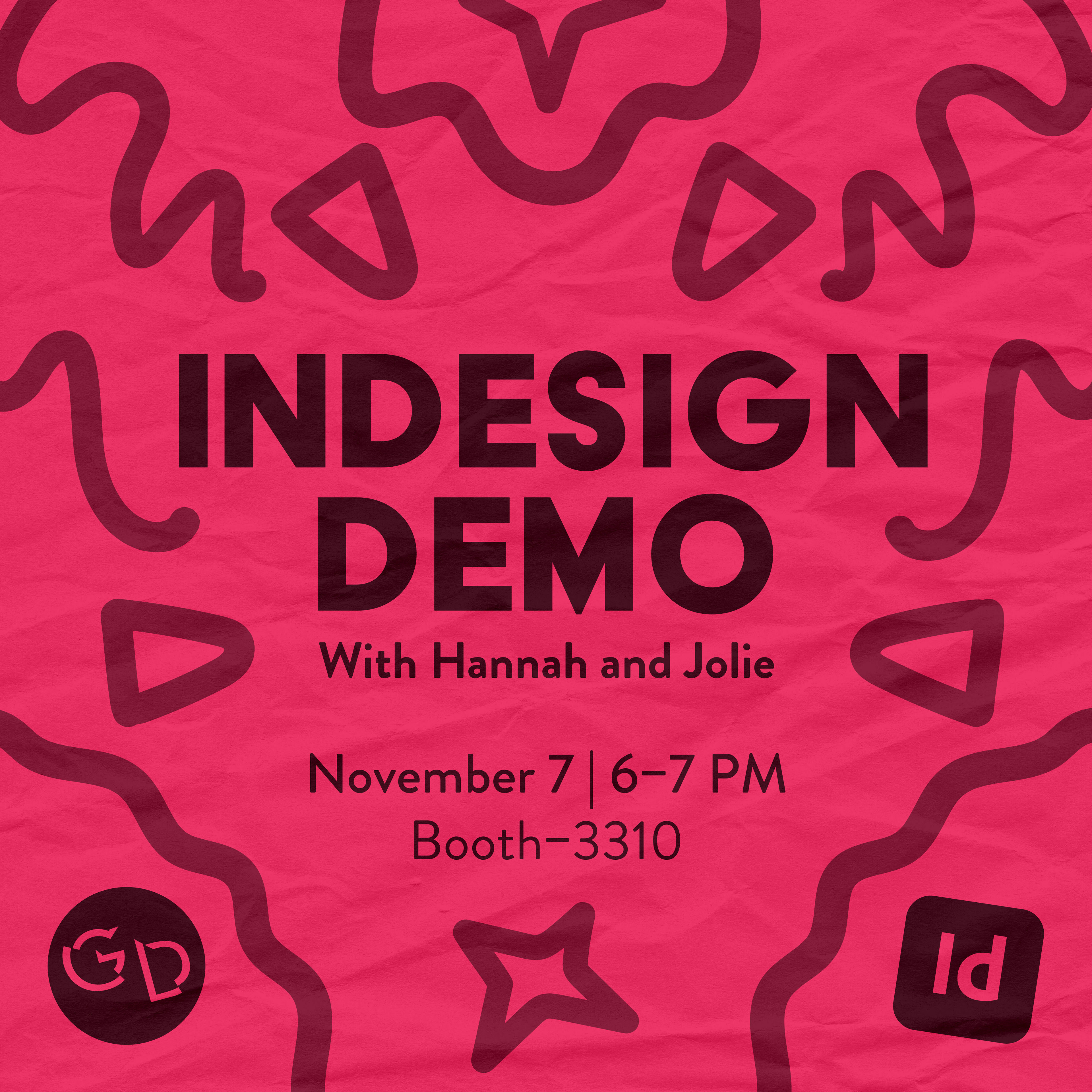 Indesign demo, social media post