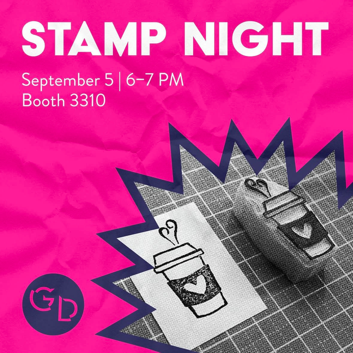 Stamp Night, social media post