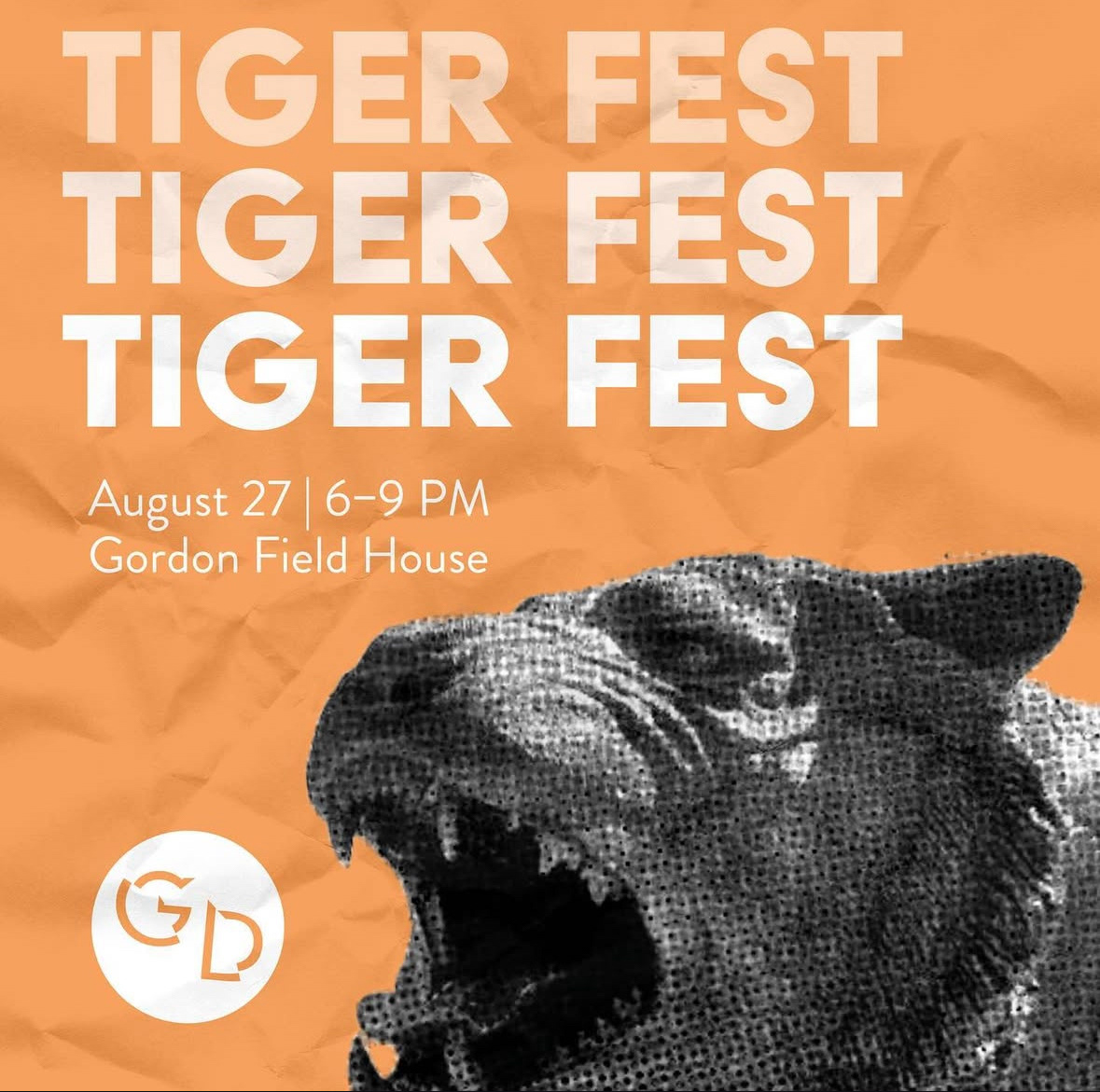 Tiger fest event, social media post