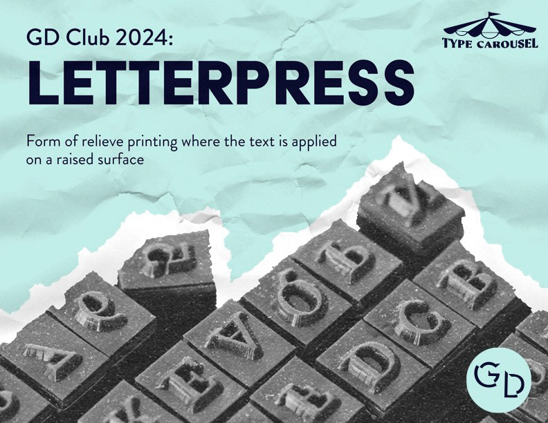 Letterpress station sign