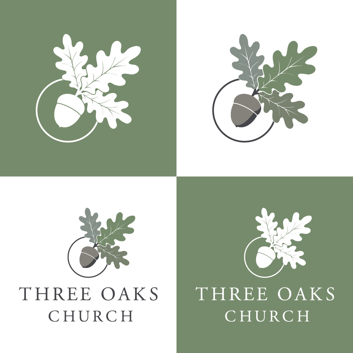 Three Oaks Church • Logo Design