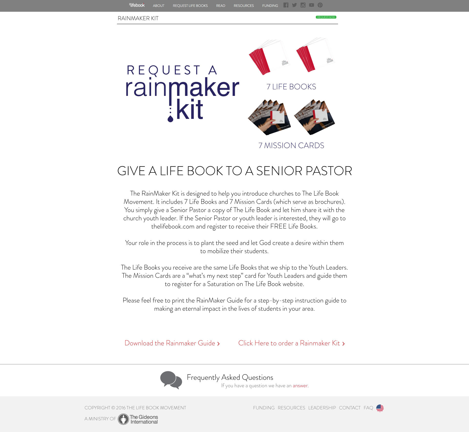 TheLifeBook.com • Website Layout Design