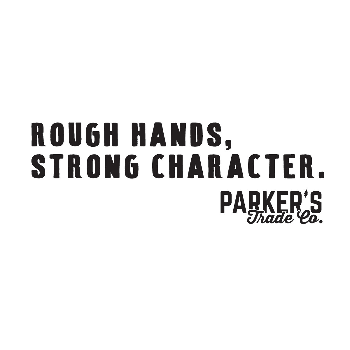 Parker's Trade Company • Tagline • Logo Design