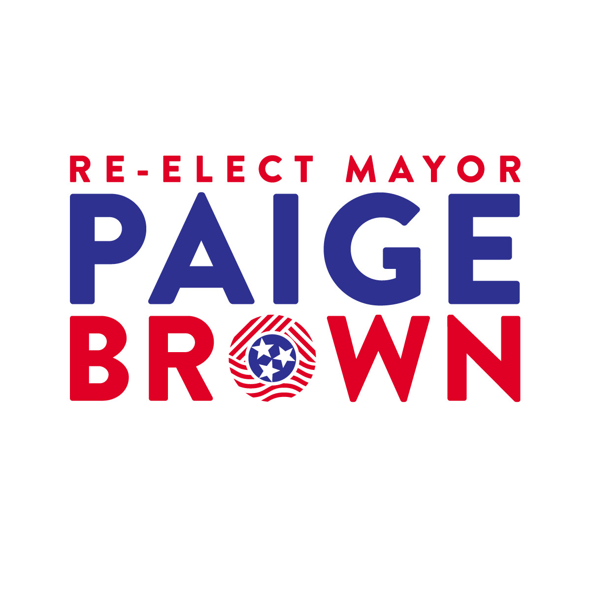 Re-Elect Mayor Paige Brown • Logo Design