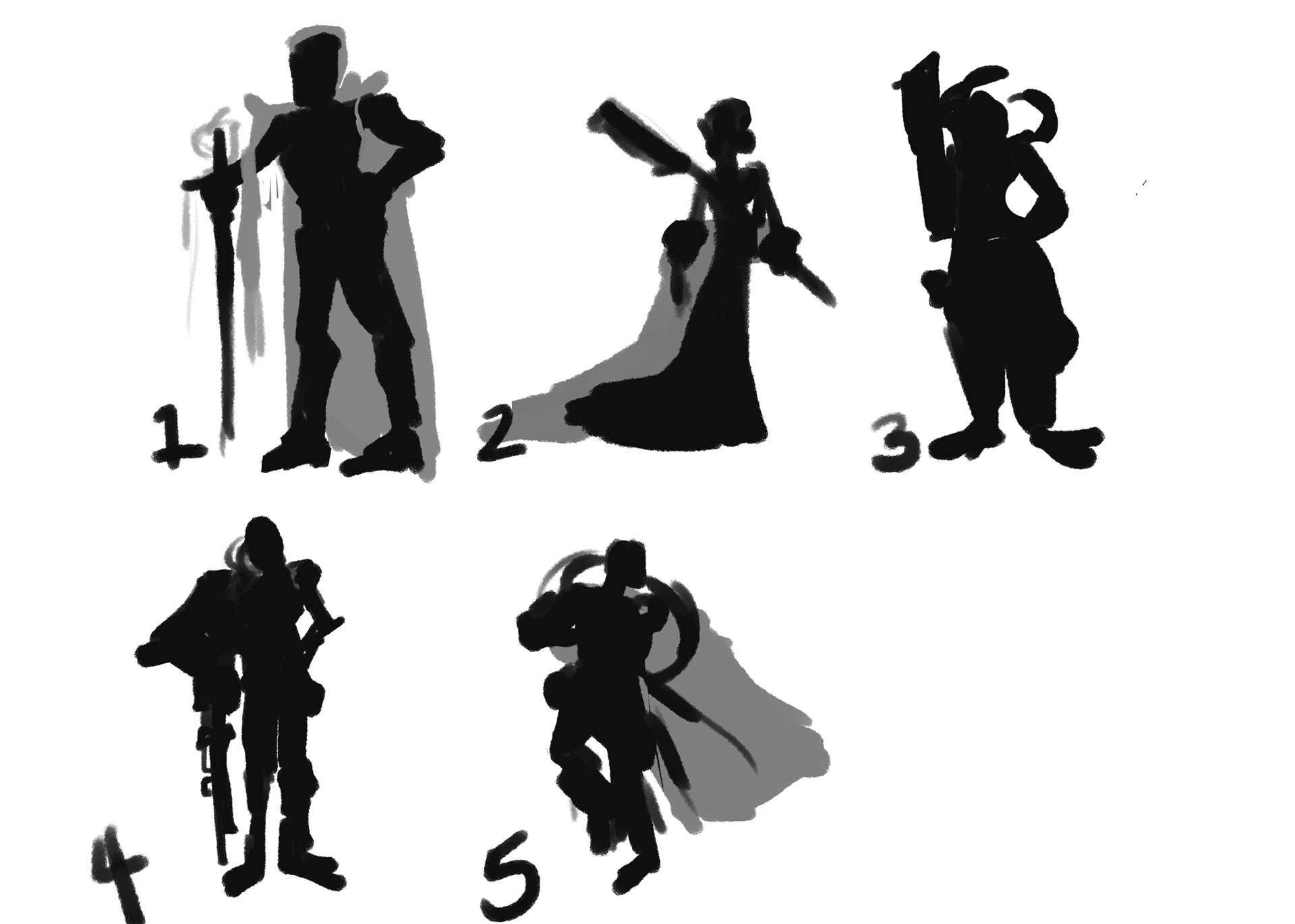 Smollett Silhouette, Clip studio Paint, 2023