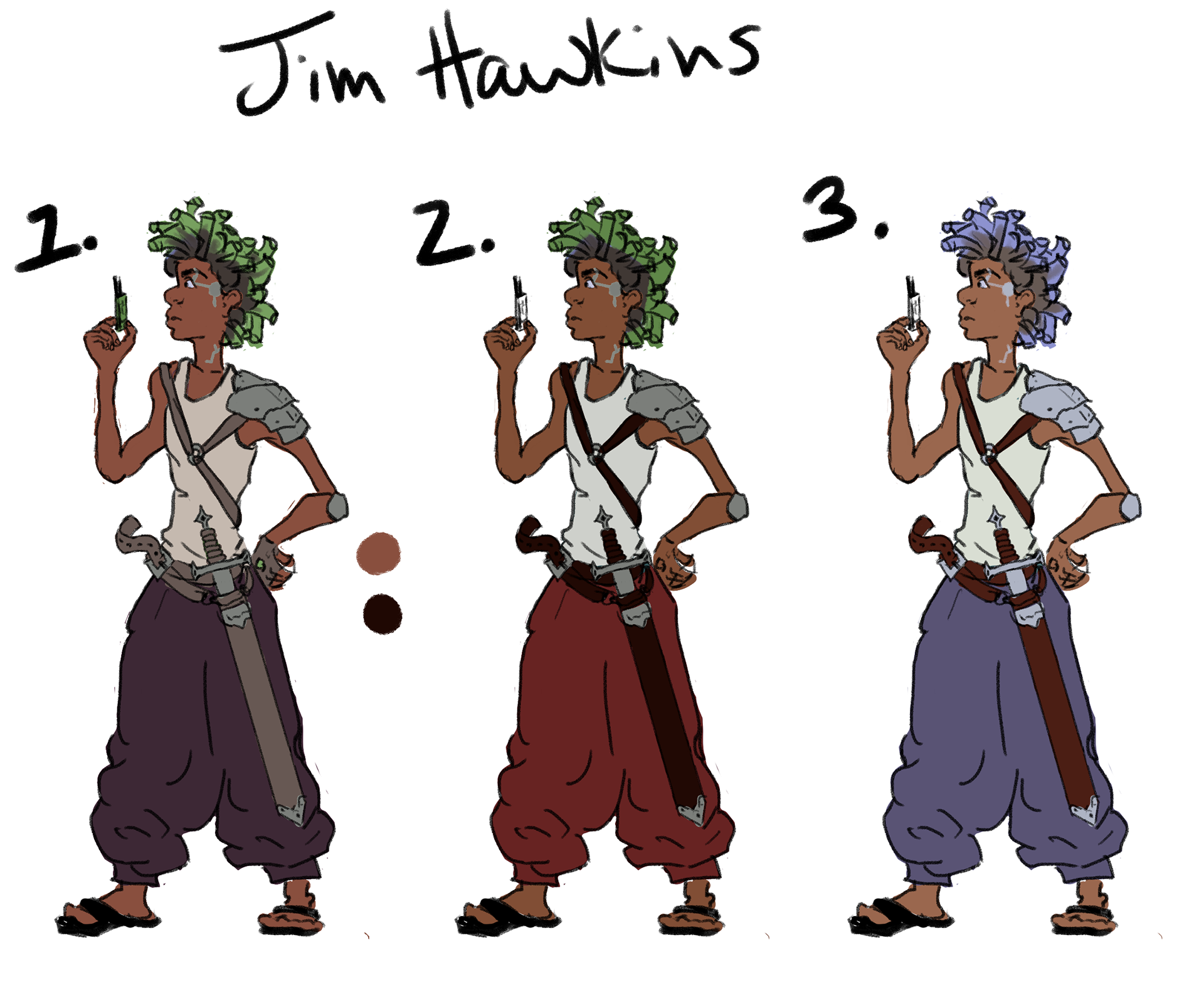 Jim Color Comps, Clip studio Paint, 2023